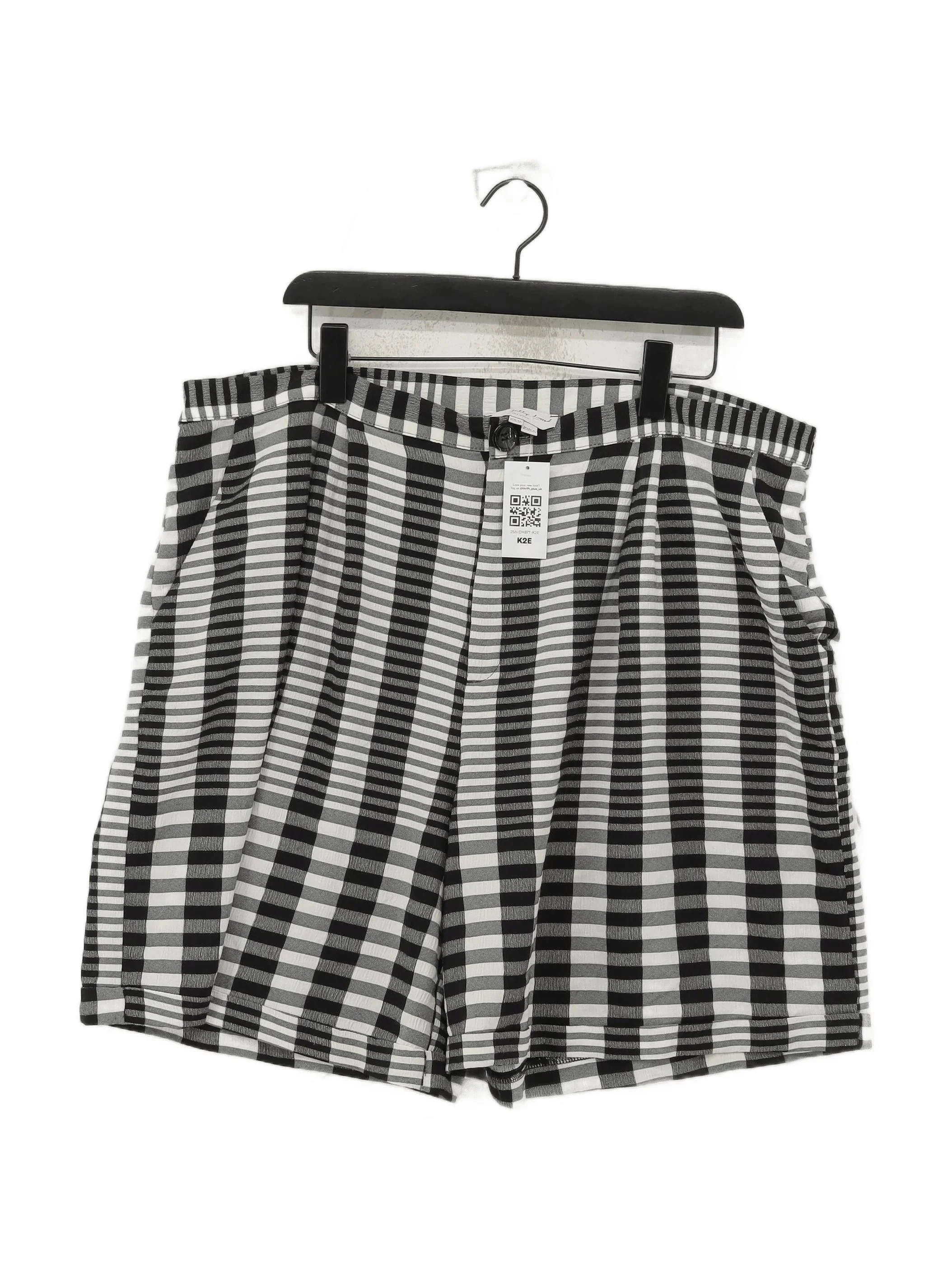Never Fully Dressed Women's Shorts XXL Black Viscose with Polyester Mom