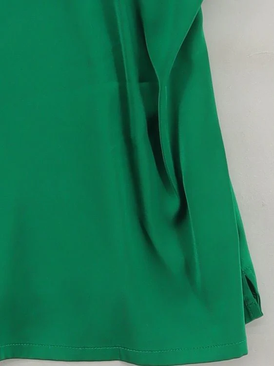 Never Fully Dressed Women's T-Shirt M Green Polyester with Elastane Camisole - Image 4