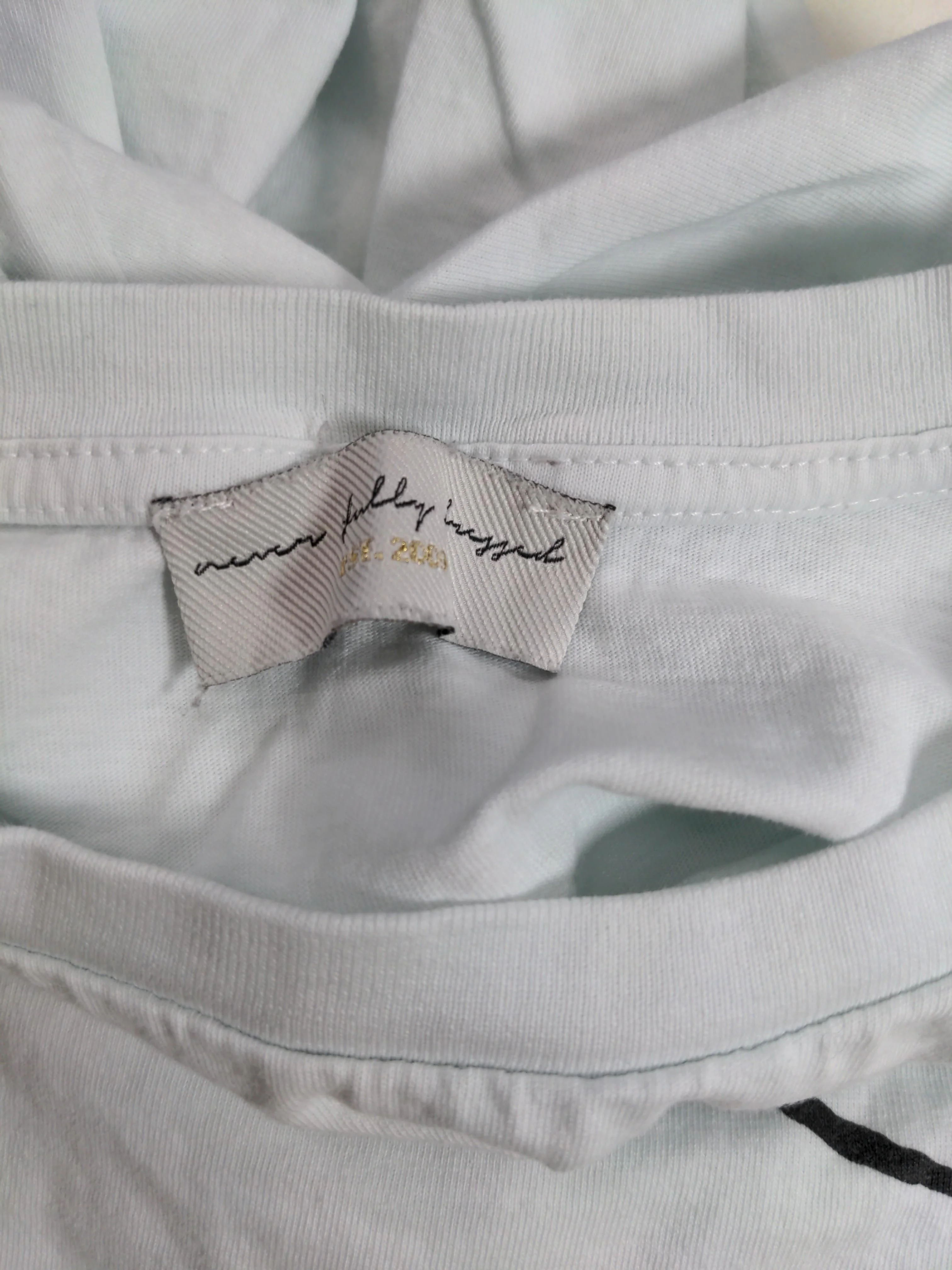 Never Fully Dressed Women's T-Shirt S Cream 100% Cotton Basic - Image 5