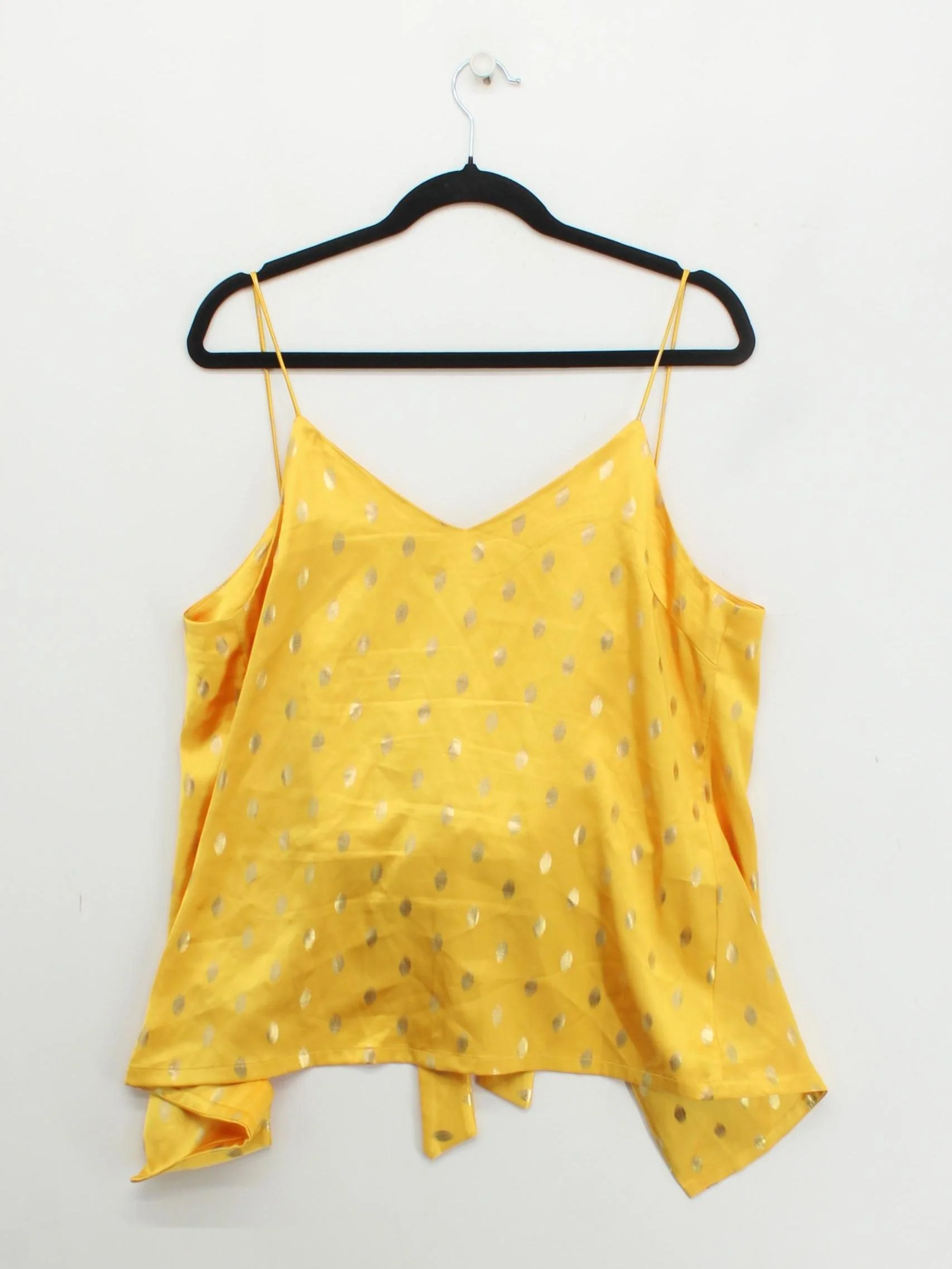 Never Fully Dressed Women's Top UK 12 Yellow Polyester with Elastane Basic - Image 2