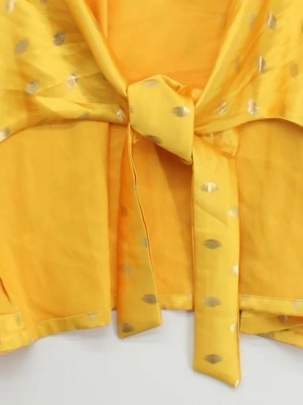 Never Fully Dressed Women's Top UK 12 Yellow Polyester with Elastane Basic - Image 4
