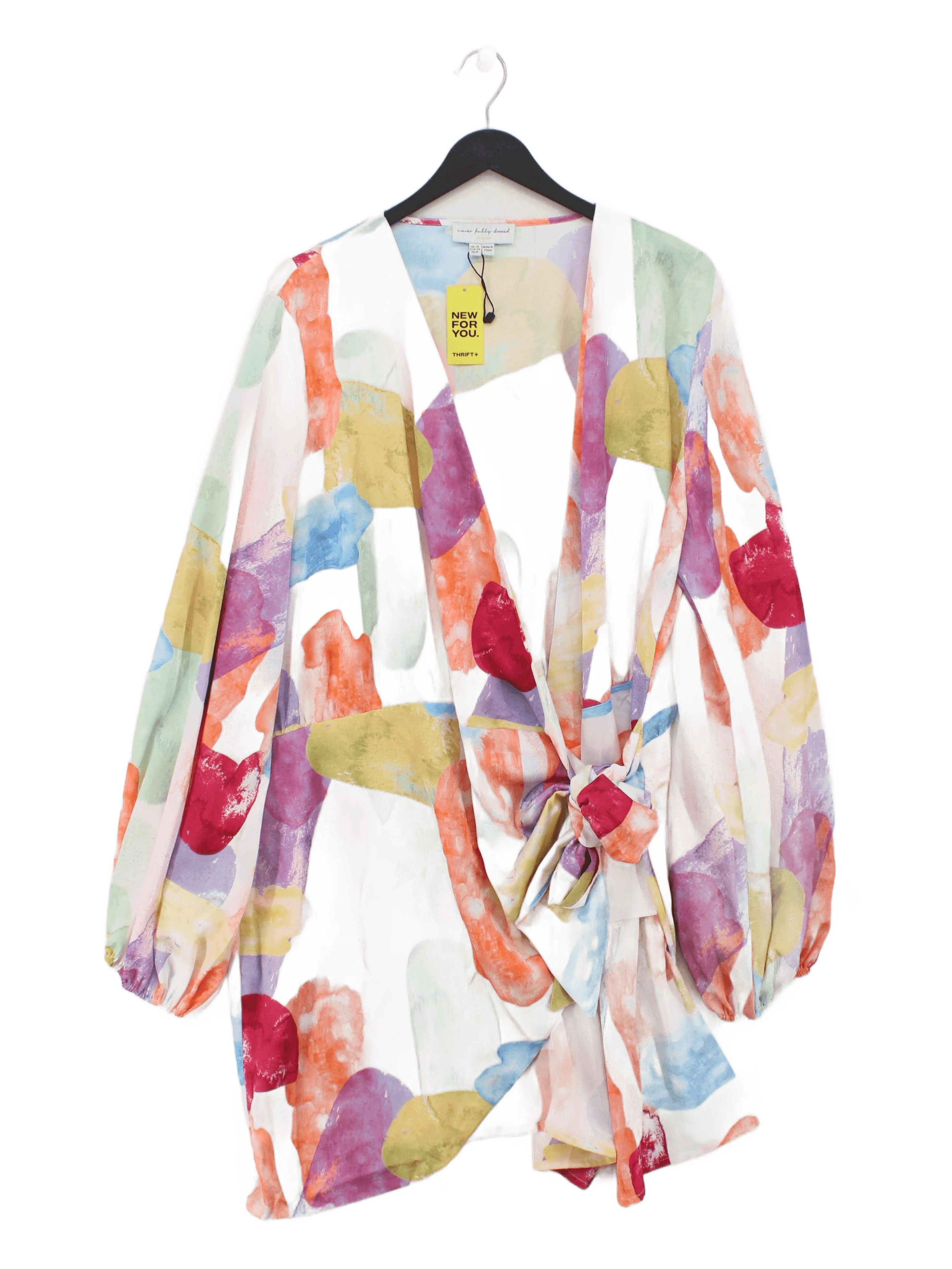 Never Fully Dressed Women's Top XL Multi 100% Polyester Long Sleeve V-Neck Basic