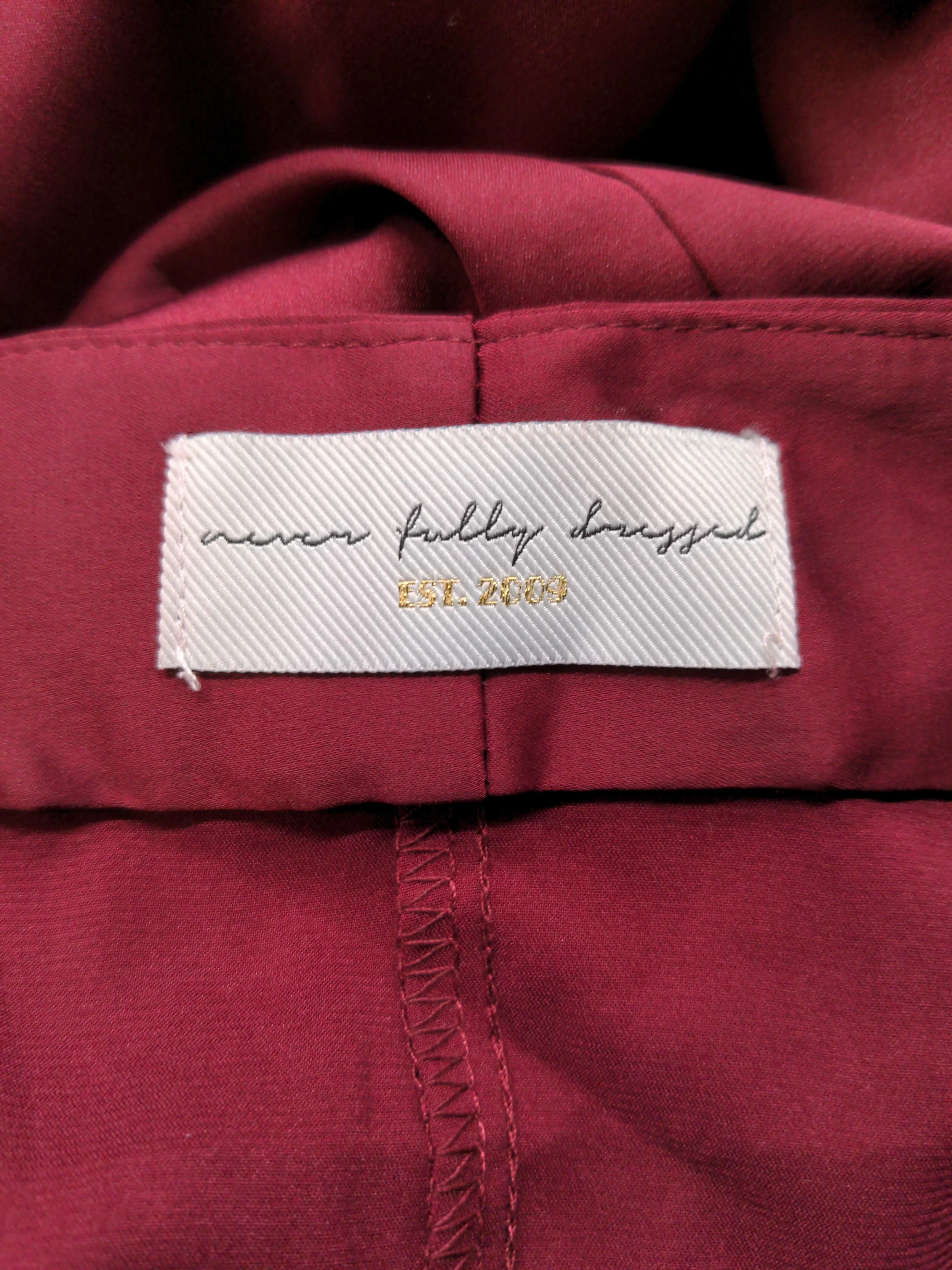 Never Fully Dressed Wrap Midi Dress S in Red - Image 5