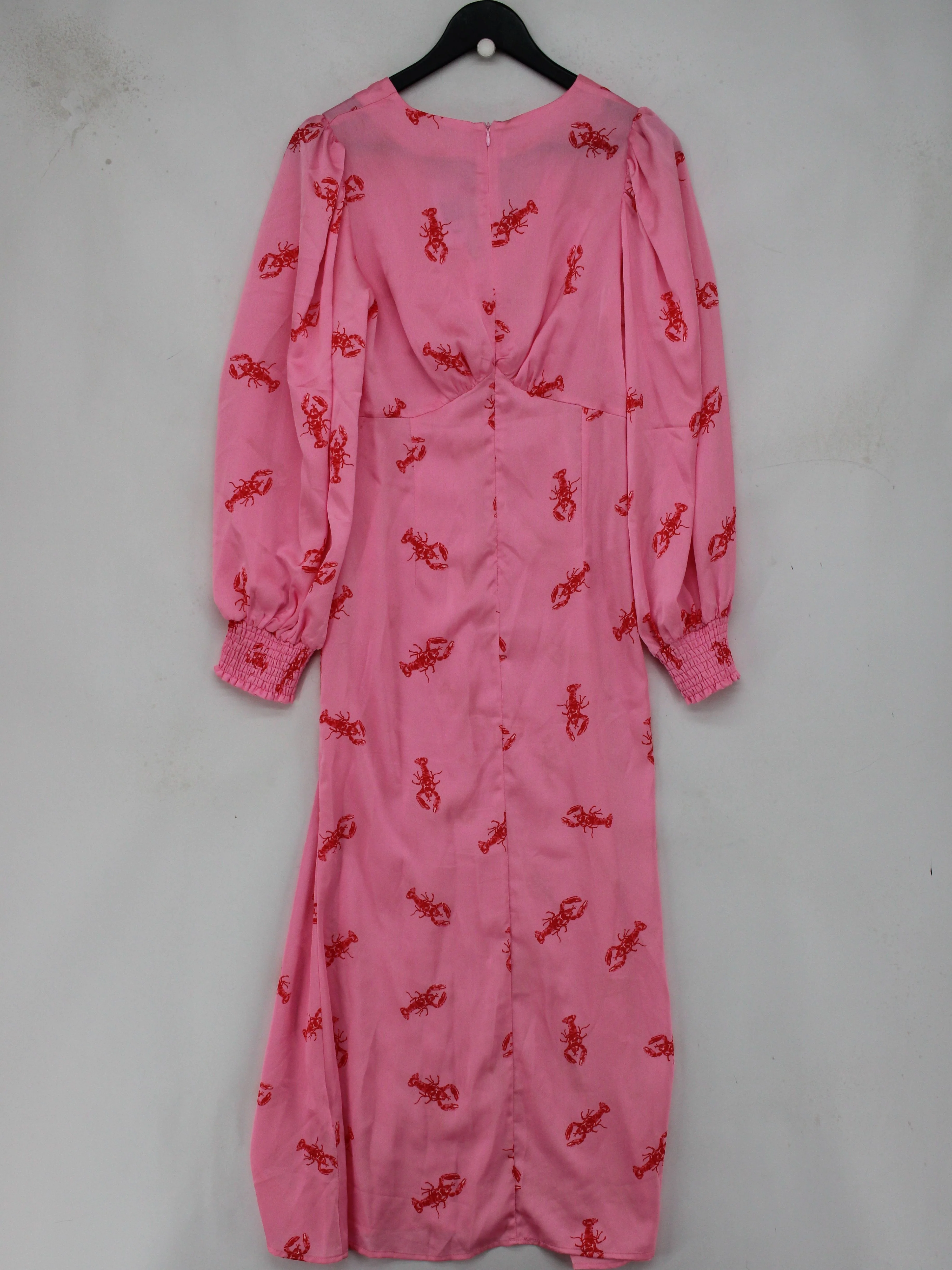 Never Fully Dressed Wrap Midi Dress UK10 in Pink - Image 2