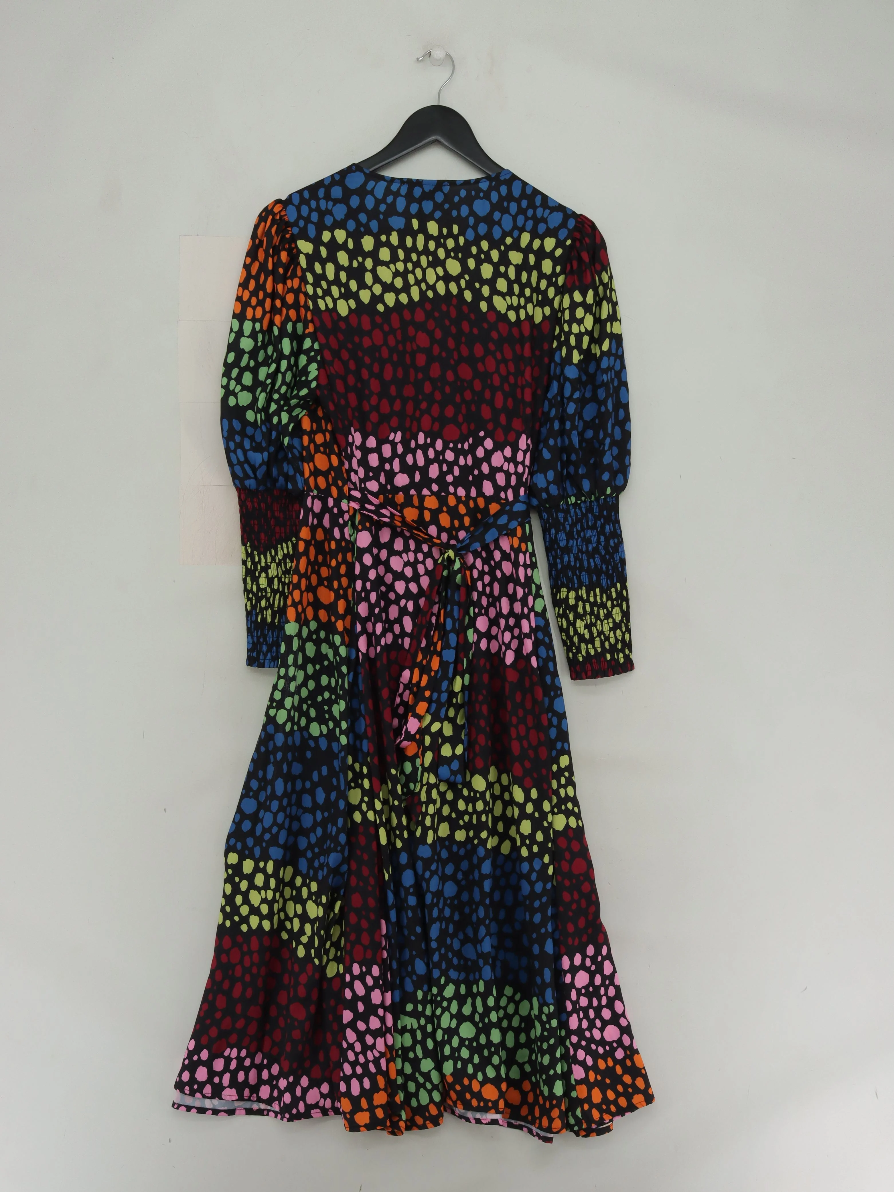 Never Fully Dressed Wrap Midi Dress UK14 in Multi - Image 2