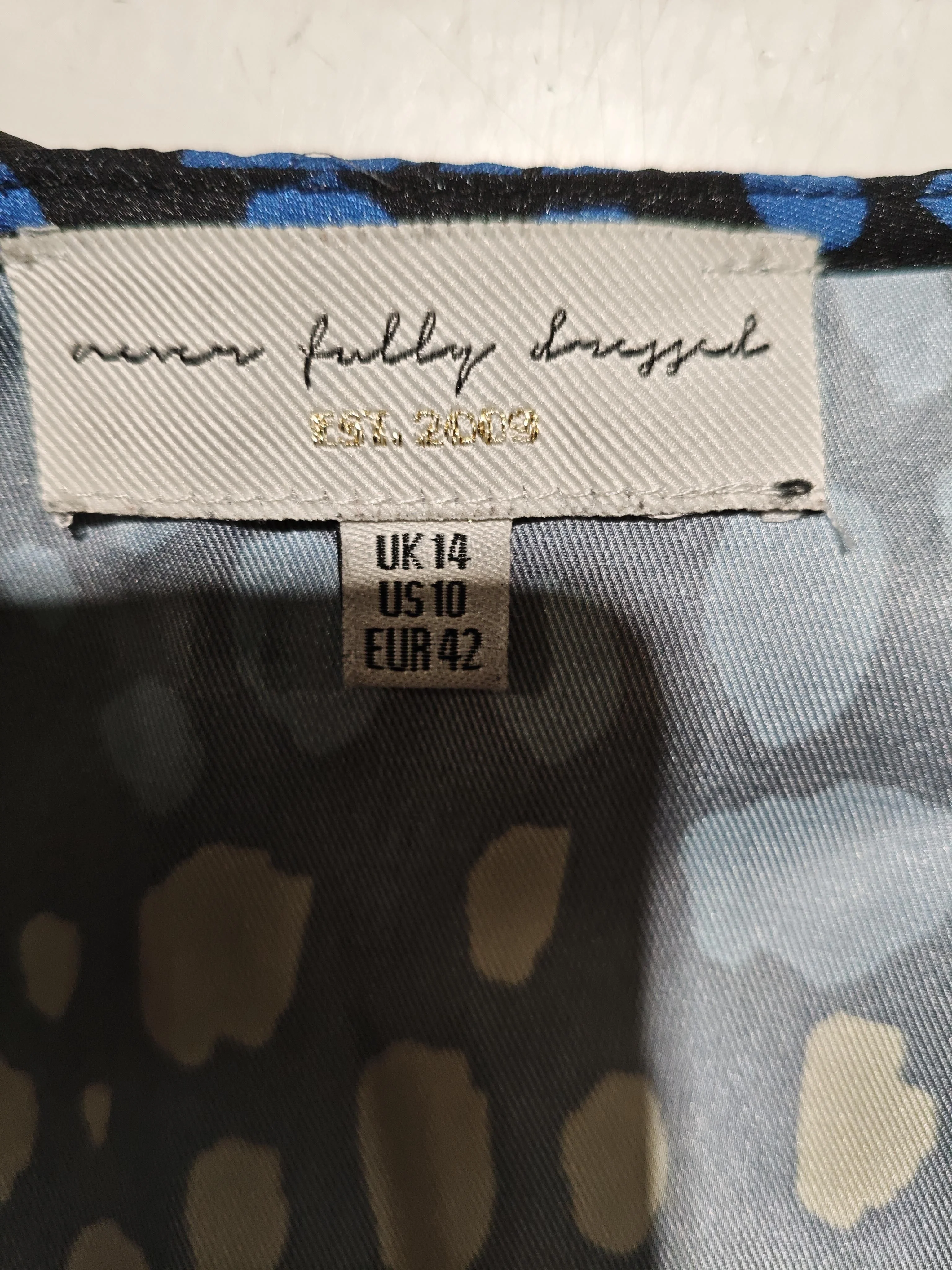 Never Fully Dressed Wrap Midi Dress UK14 in Multi - Image 6