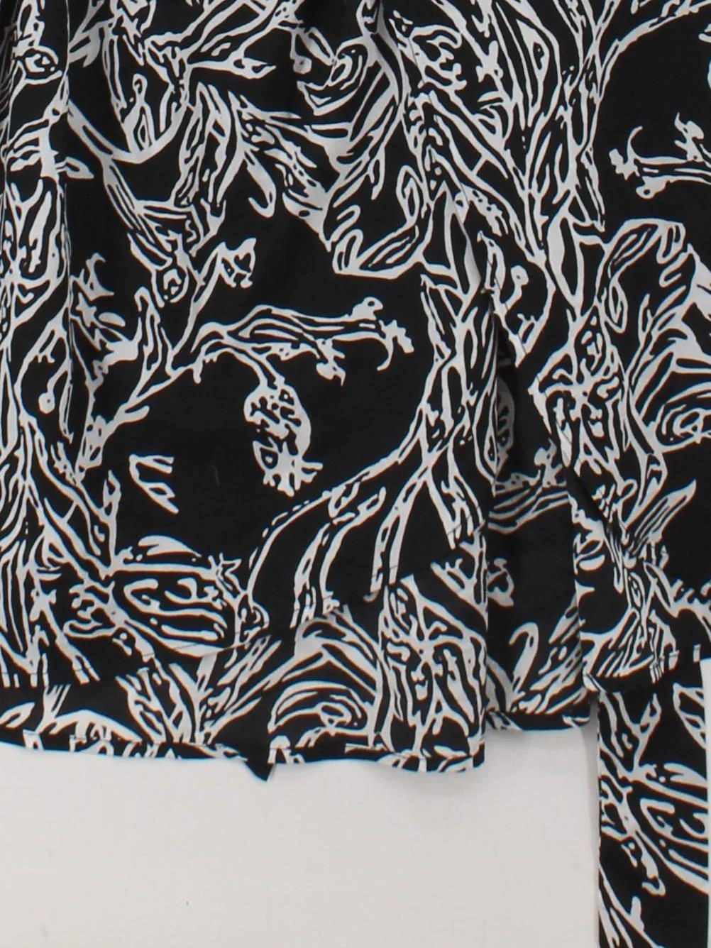 Never Fully Dressed Wrap Mini Dress UK10 in Black - Image 4