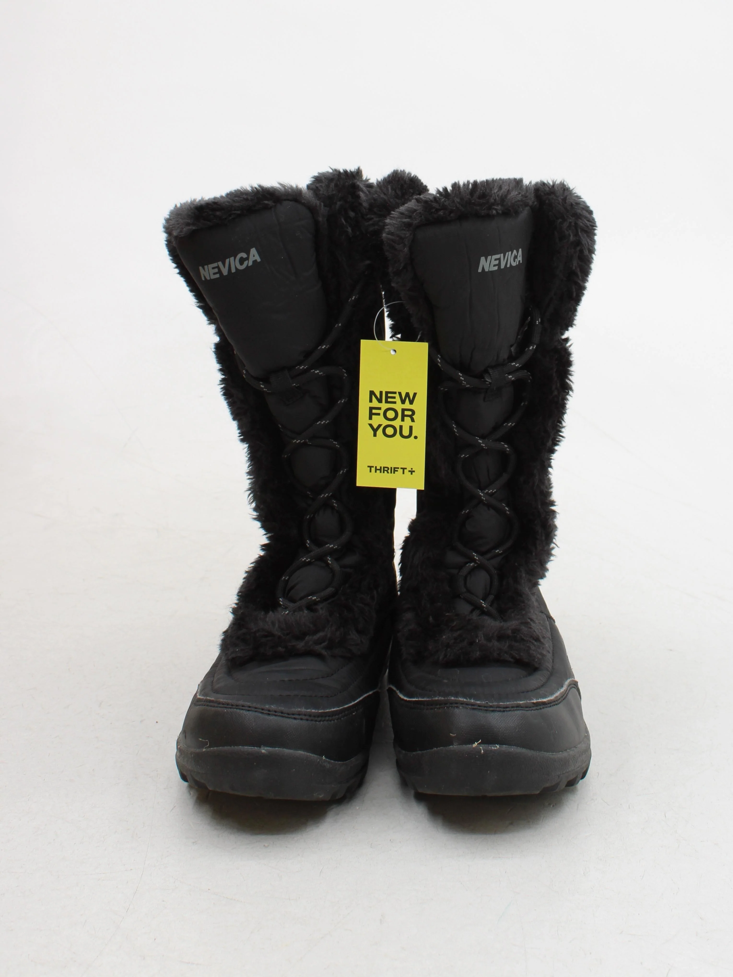 Nevica Women's Boots UK 7 Black Polyester with Faux Fur Wellies - Image 2