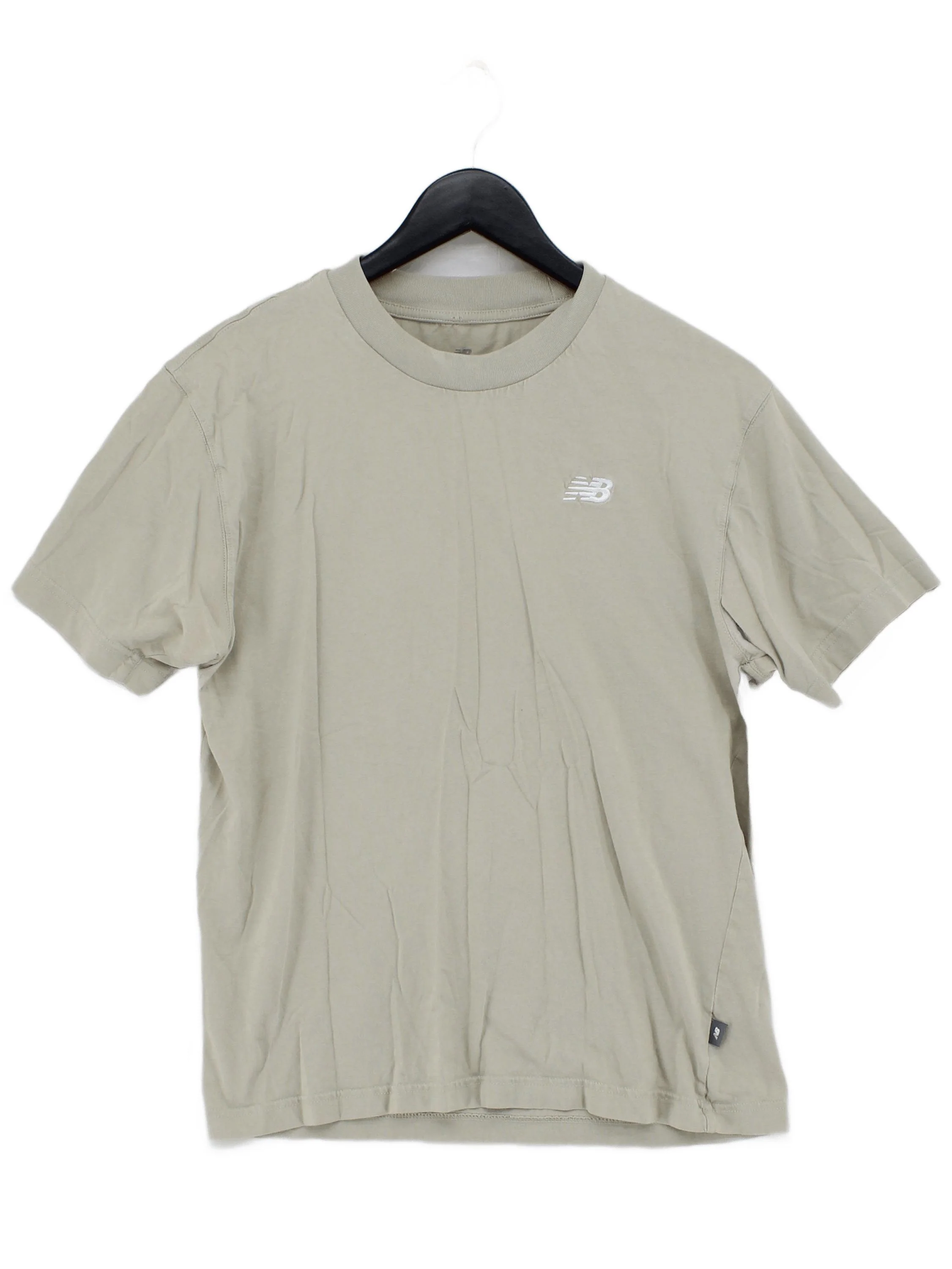New Balance Men's T-Shirt S Cream 100% Other Basic