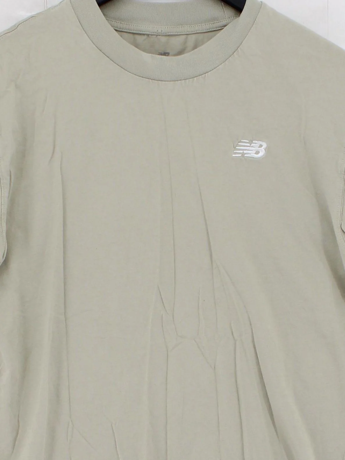 New Balance Men's T-Shirt S Cream 100% Other Basic - Image 3