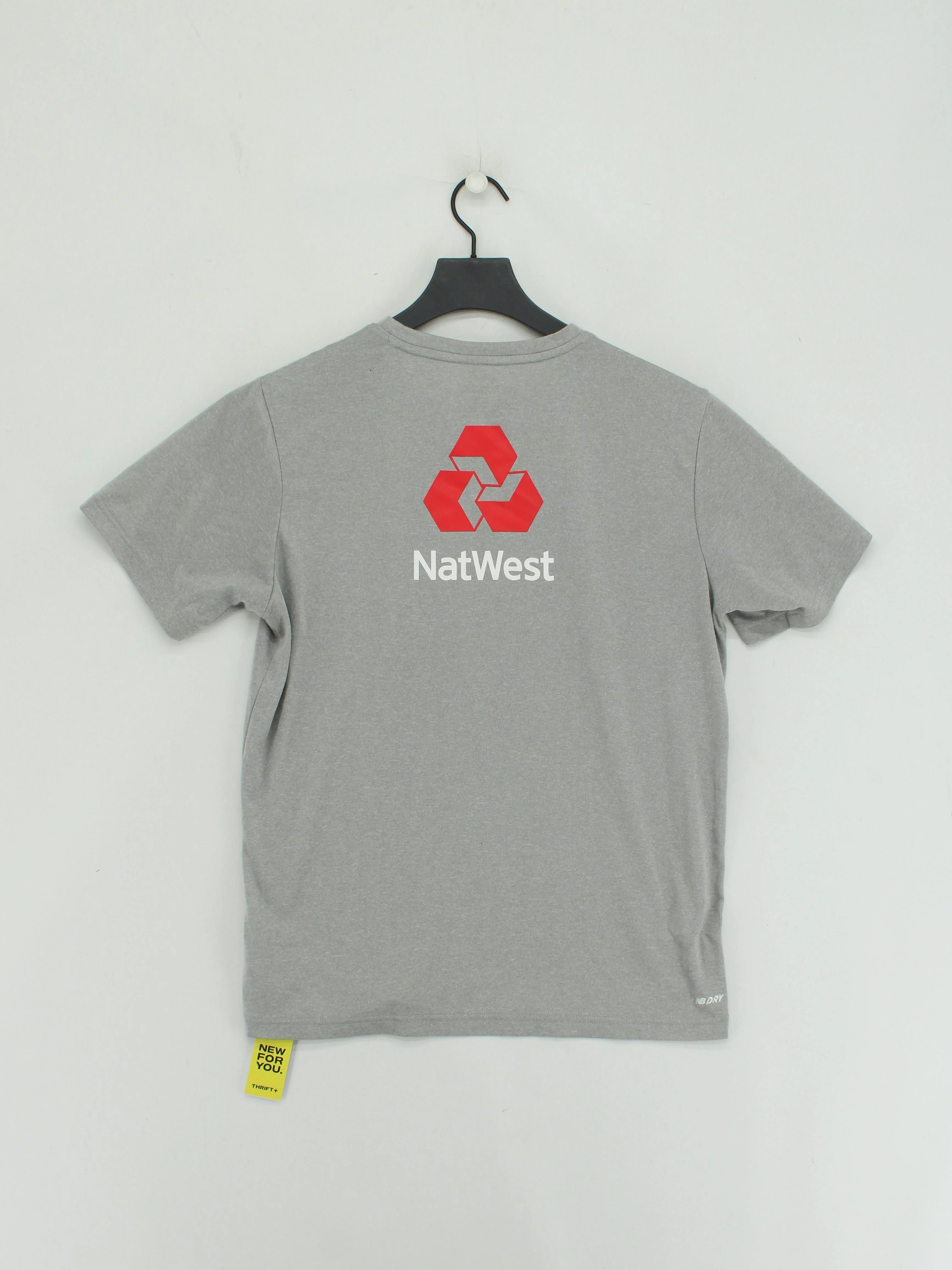 New Balance Men's T-Shirt S Grey Graphic 100% Polyester Basic - Image 2