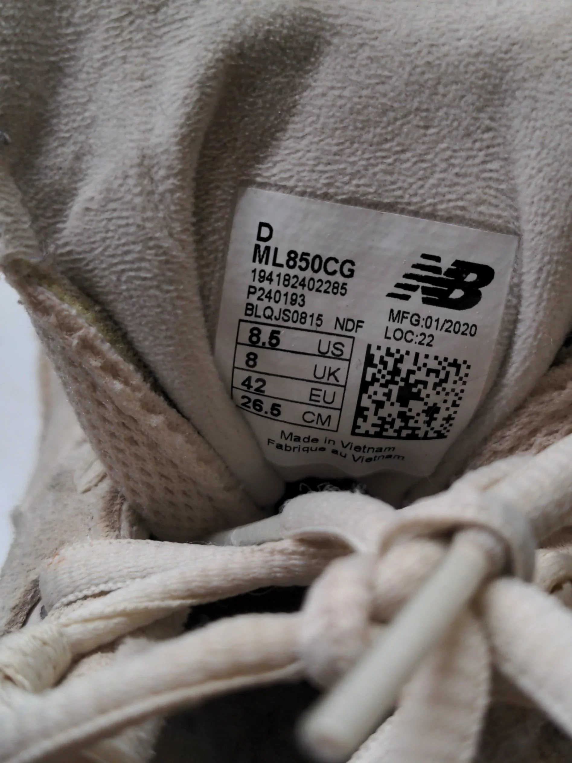 New Balance ML850CG Women's Trainers UK8 EU42 US8.5 in Cream - Image 11