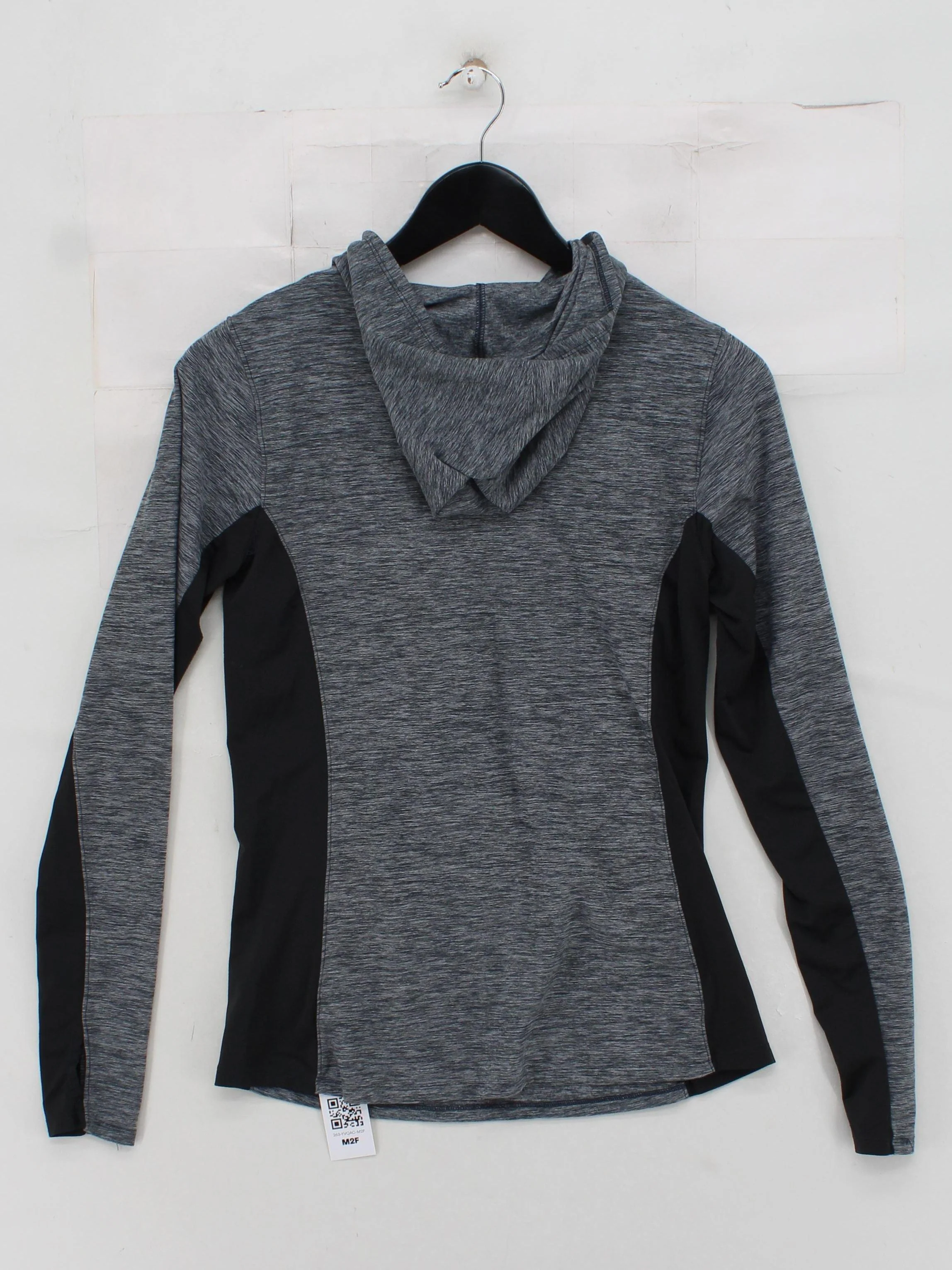 New Balance Women's Hoodie S Grey Polyester with Spandex Pullover - Image 2