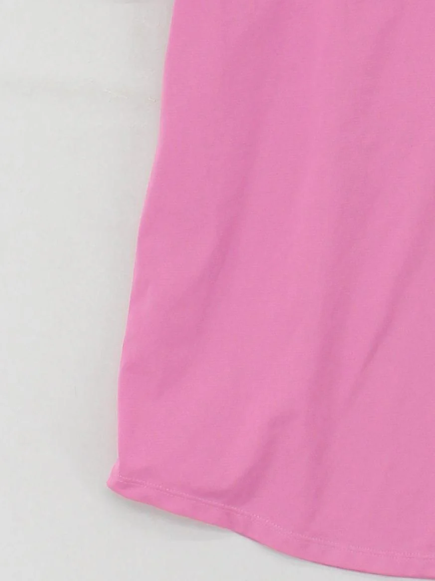 New Balance Women's T-Shirt M Pink 100% Polyester Basic - Image 4