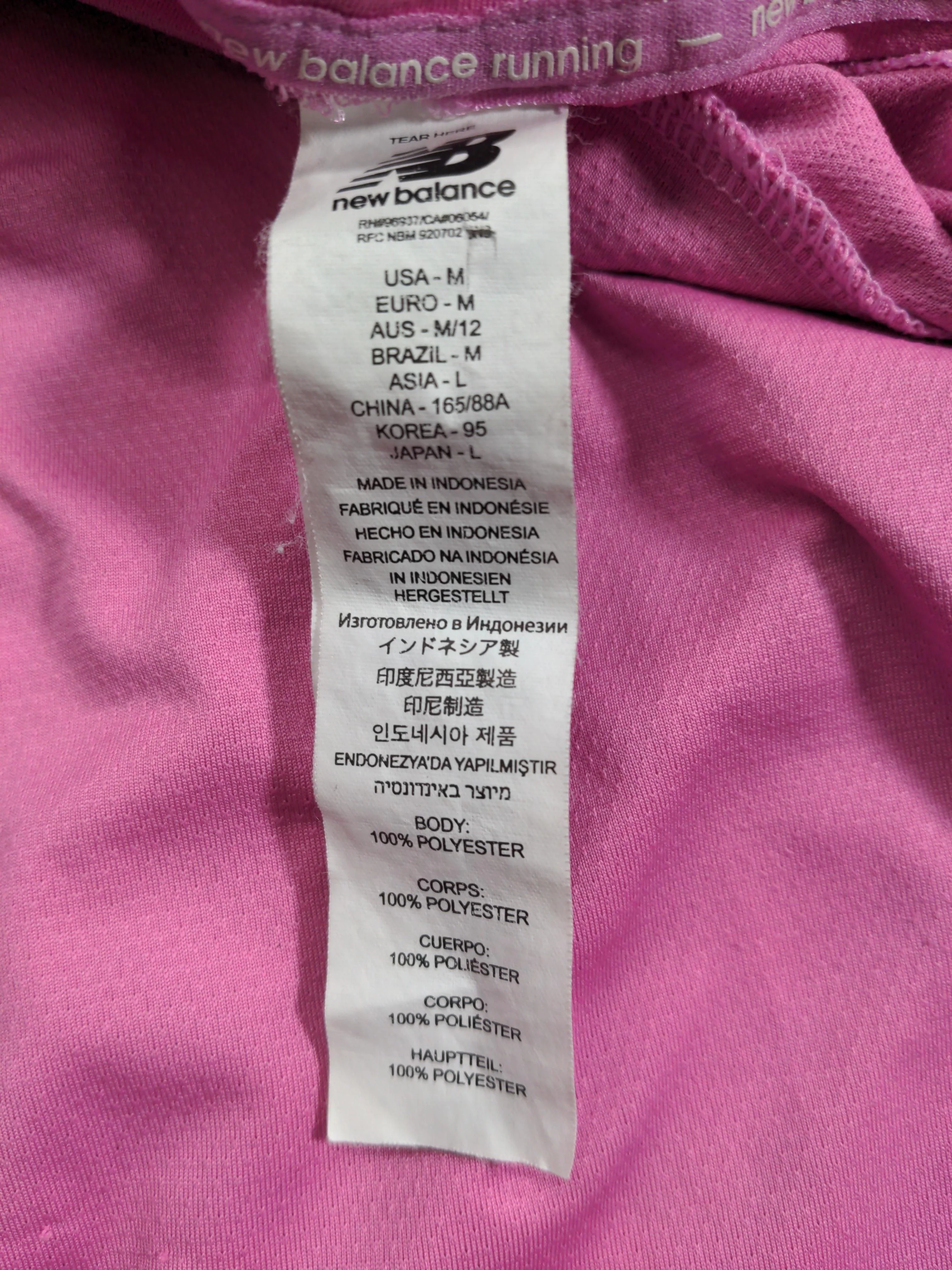 New Balance Women's T-Shirt M Pink 100% Polyester Basic - Image 6