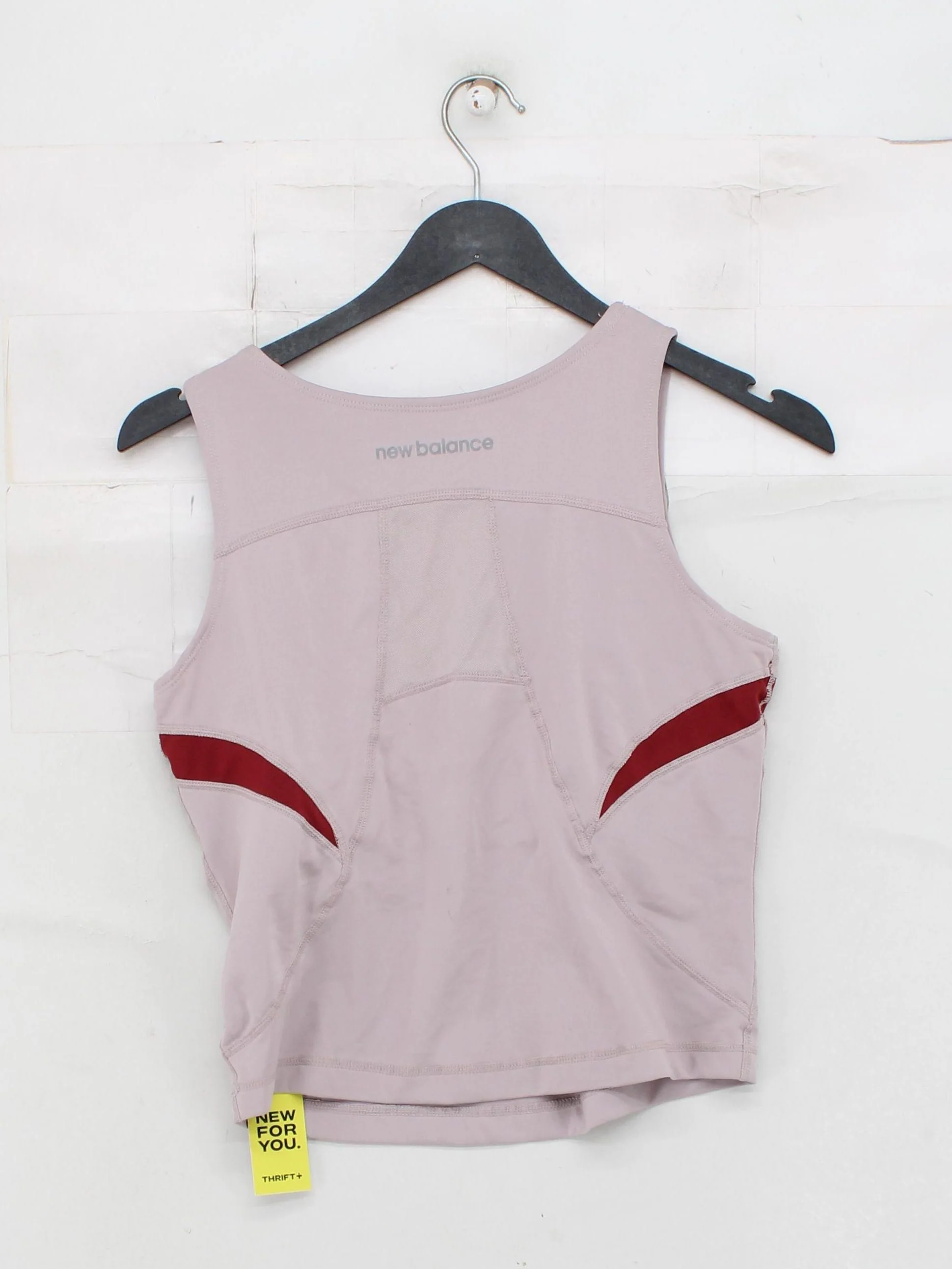 New Balance Women's T-Shirt S Purple Polyester with Elastane Sleeveless Basic - Image 2