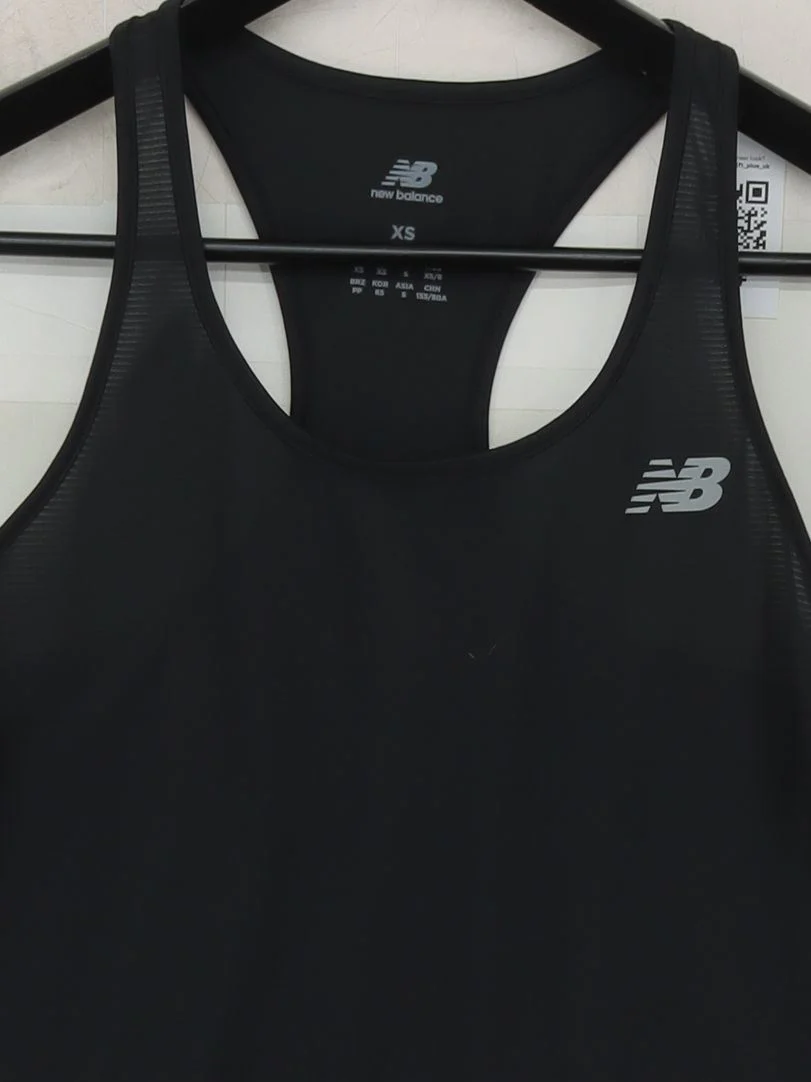 New Balance Women's T-Shirt XS Black 100% Polyester Sleeveless Basic - Image 3