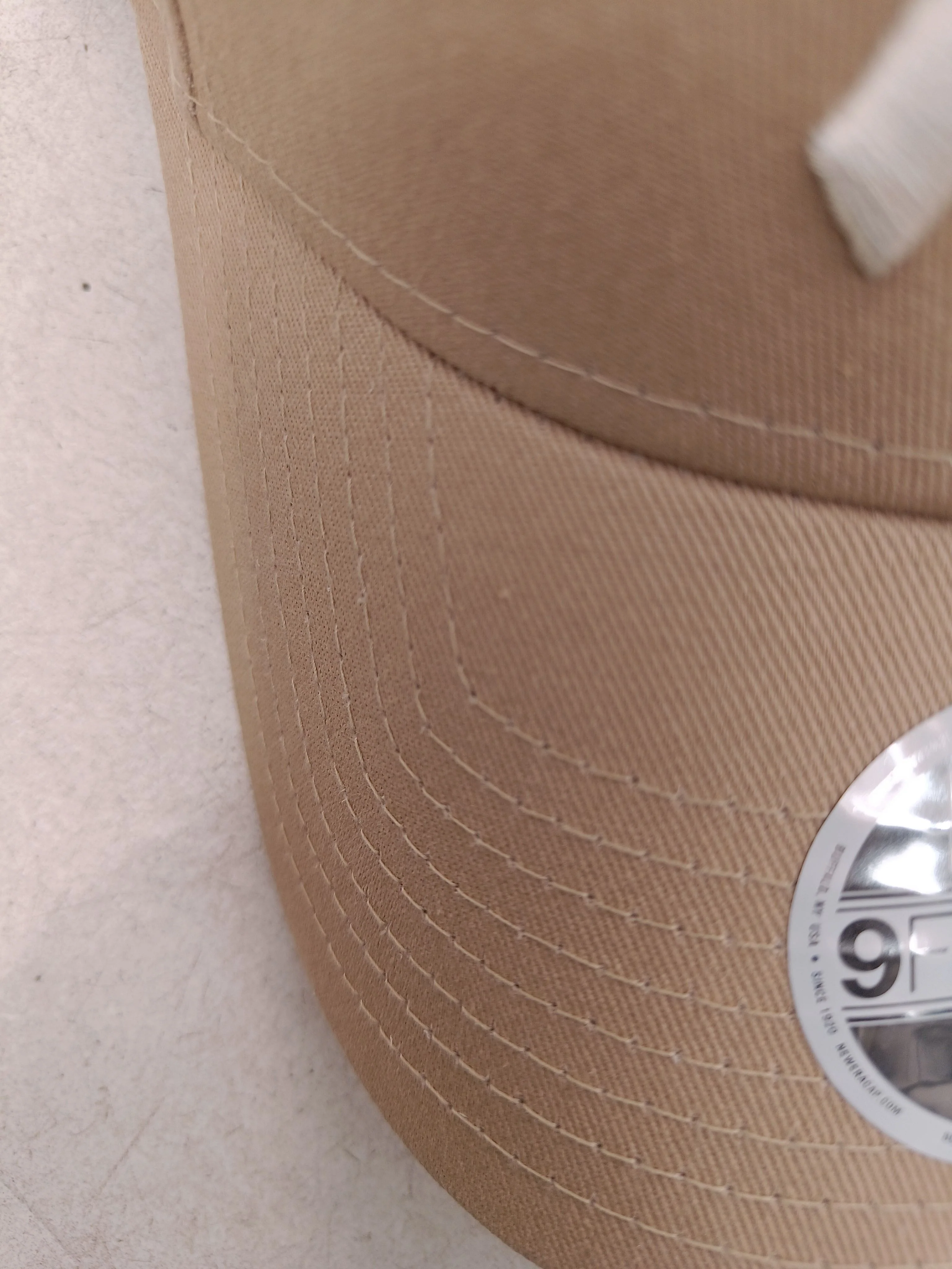 New Era Women's Hat Tan 100% Cotton Baseball Cap New with tags - Image 3