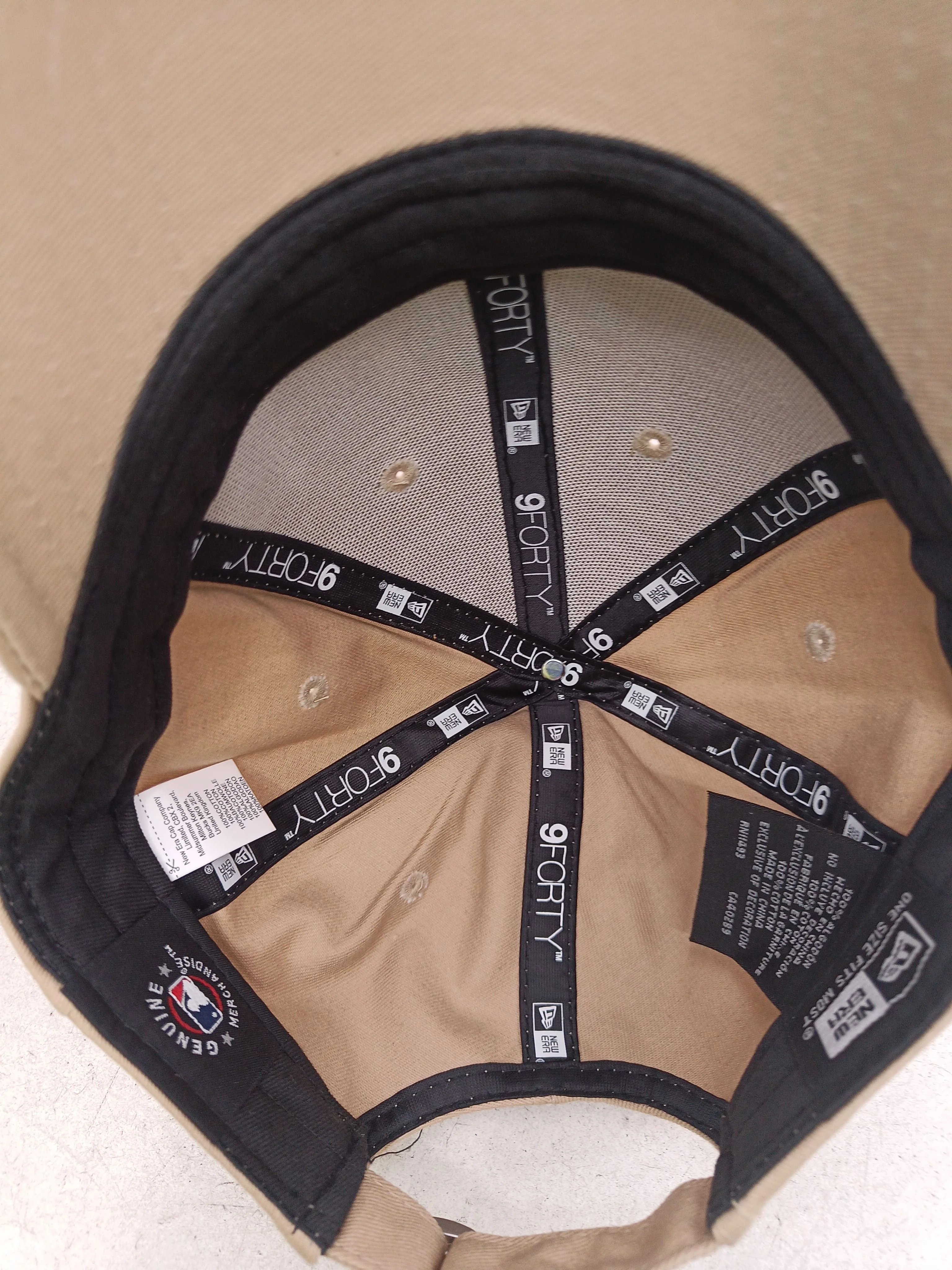 New Era Women's Hat Tan 100% Cotton Baseball Cap New with tags - Image 4