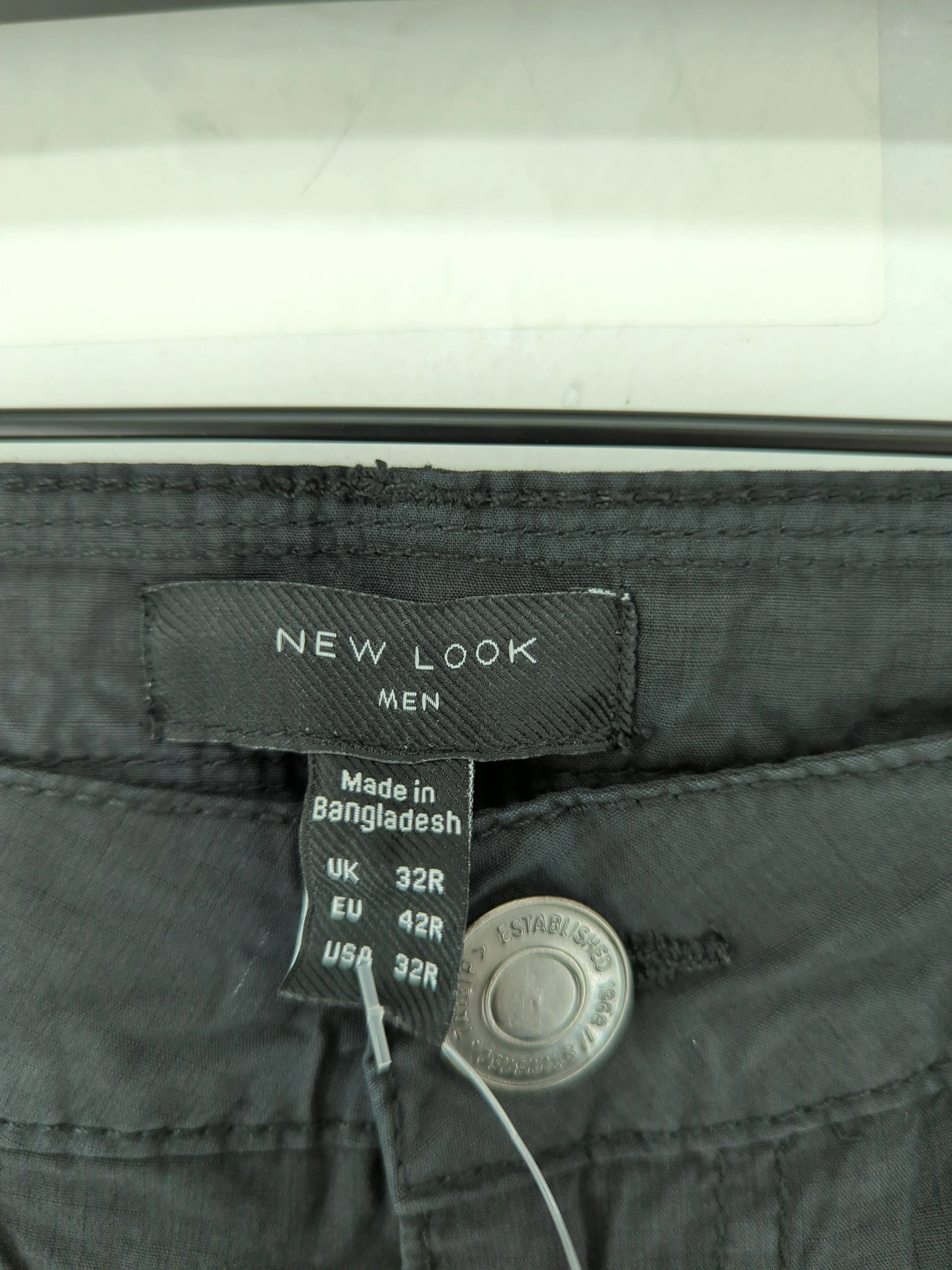 New Look Men's Trousers W 32 in Black 100% Cotton Tapered Cargo New with tags - Image 5