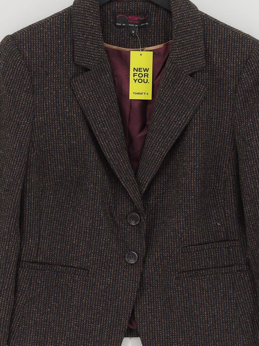 New Look Women's Blazer UK 12 Multi Polyester - Image 3