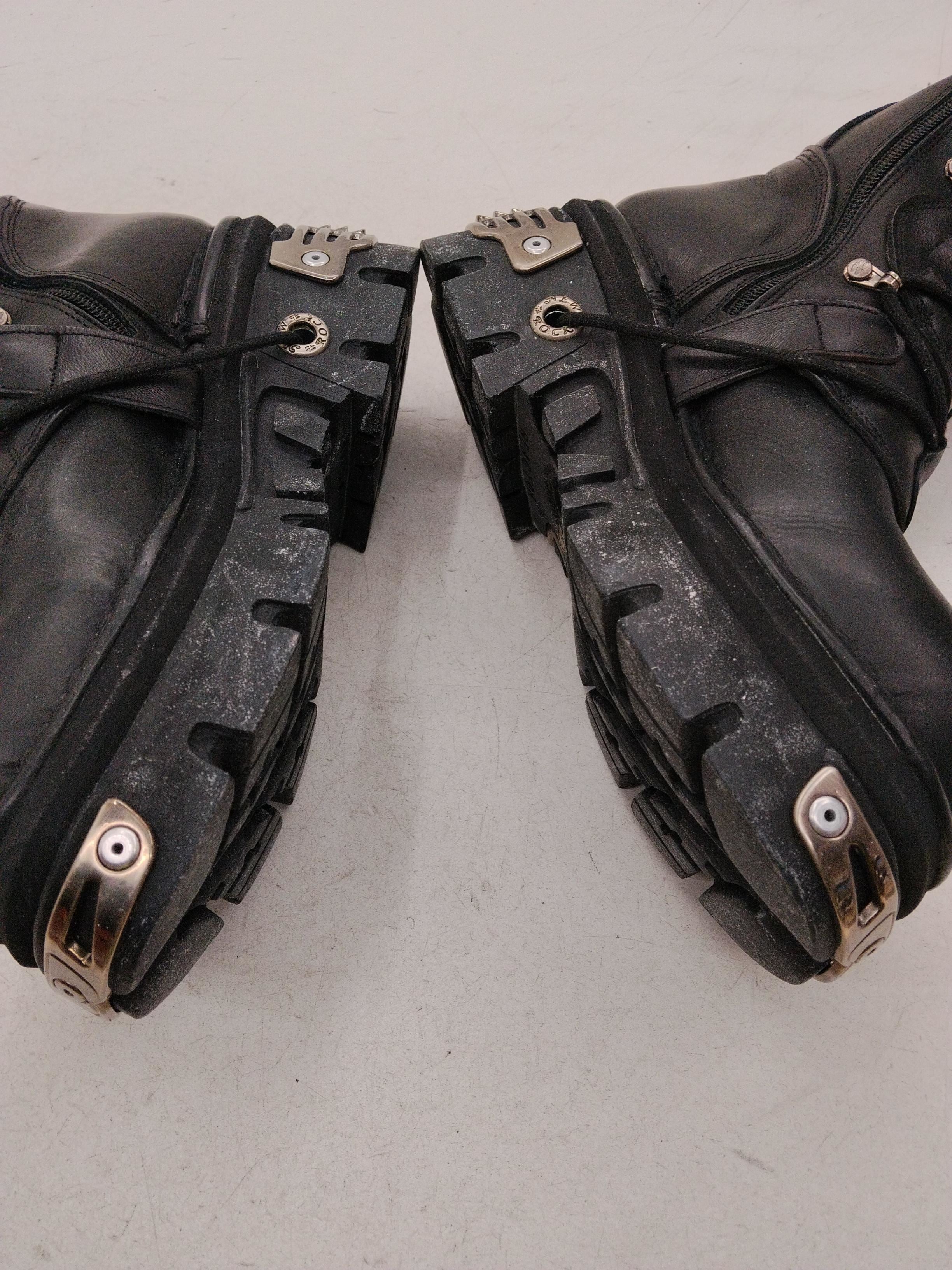 New Rock Men's Boots UK 8 Black 100% Leather Combat - Image 7