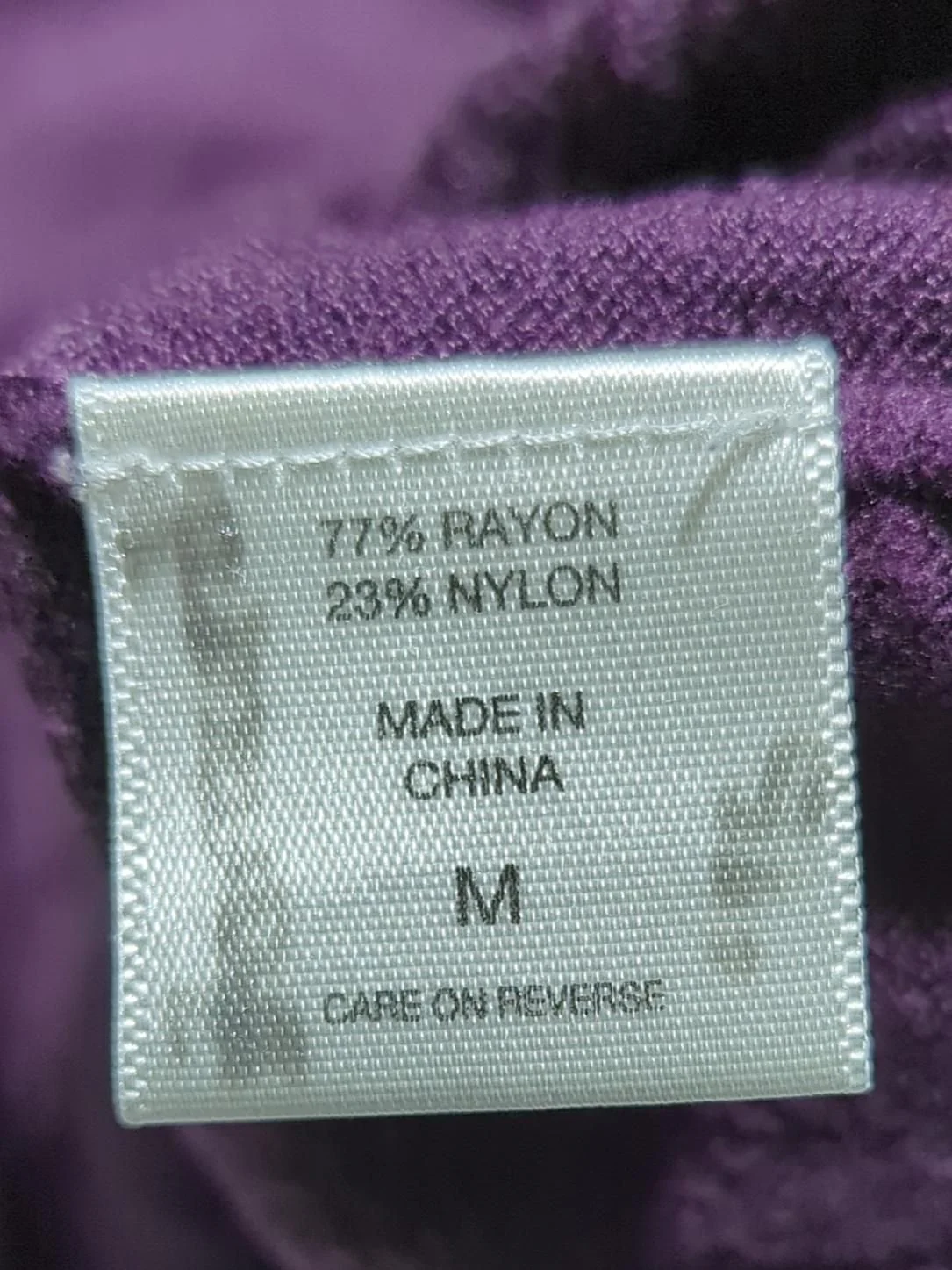 New York & Company Women's Cardigan M Purple Rayon with Nylon V-Neck Cardigan - Image 7
