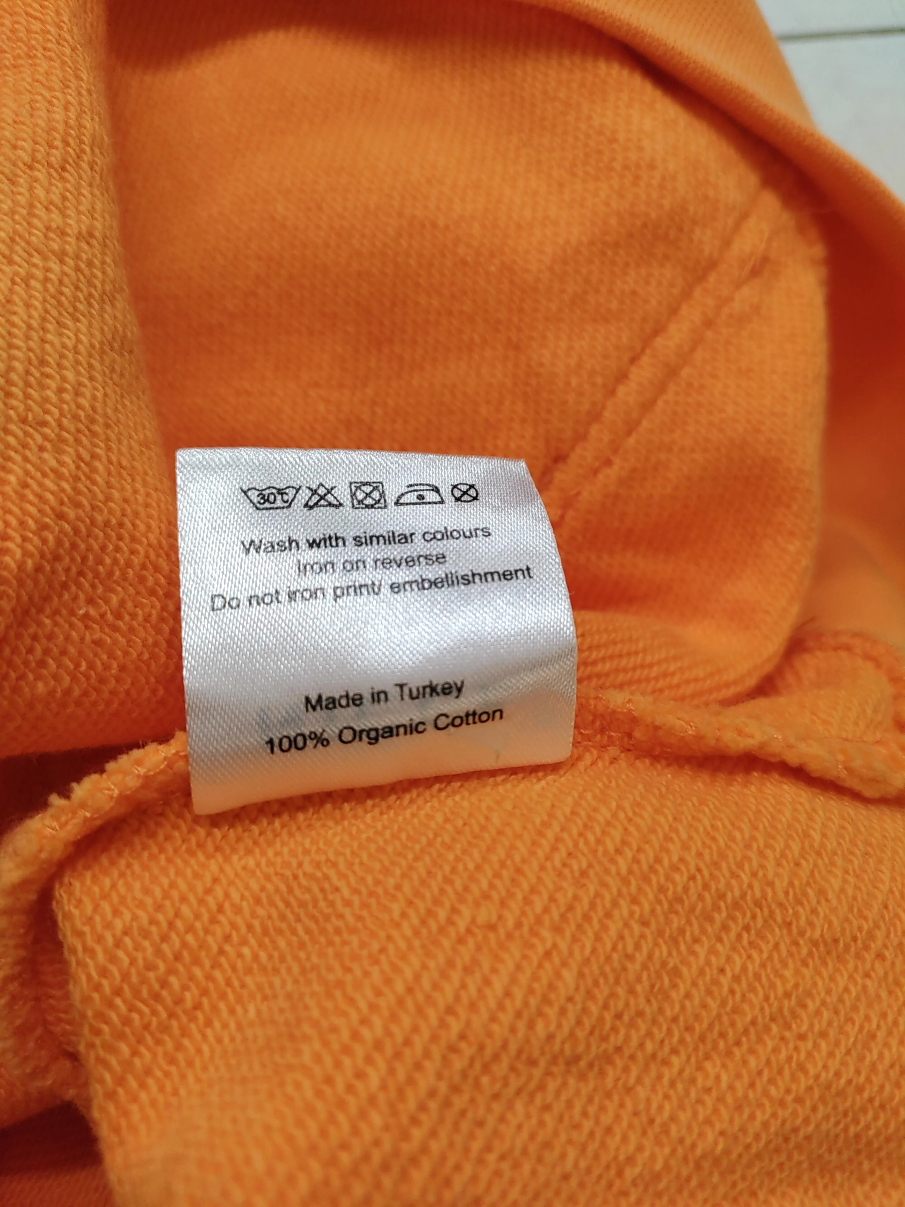 Nicce Men's Hoodie M Orange Graphic 100% Cotton Pullover - Image 6