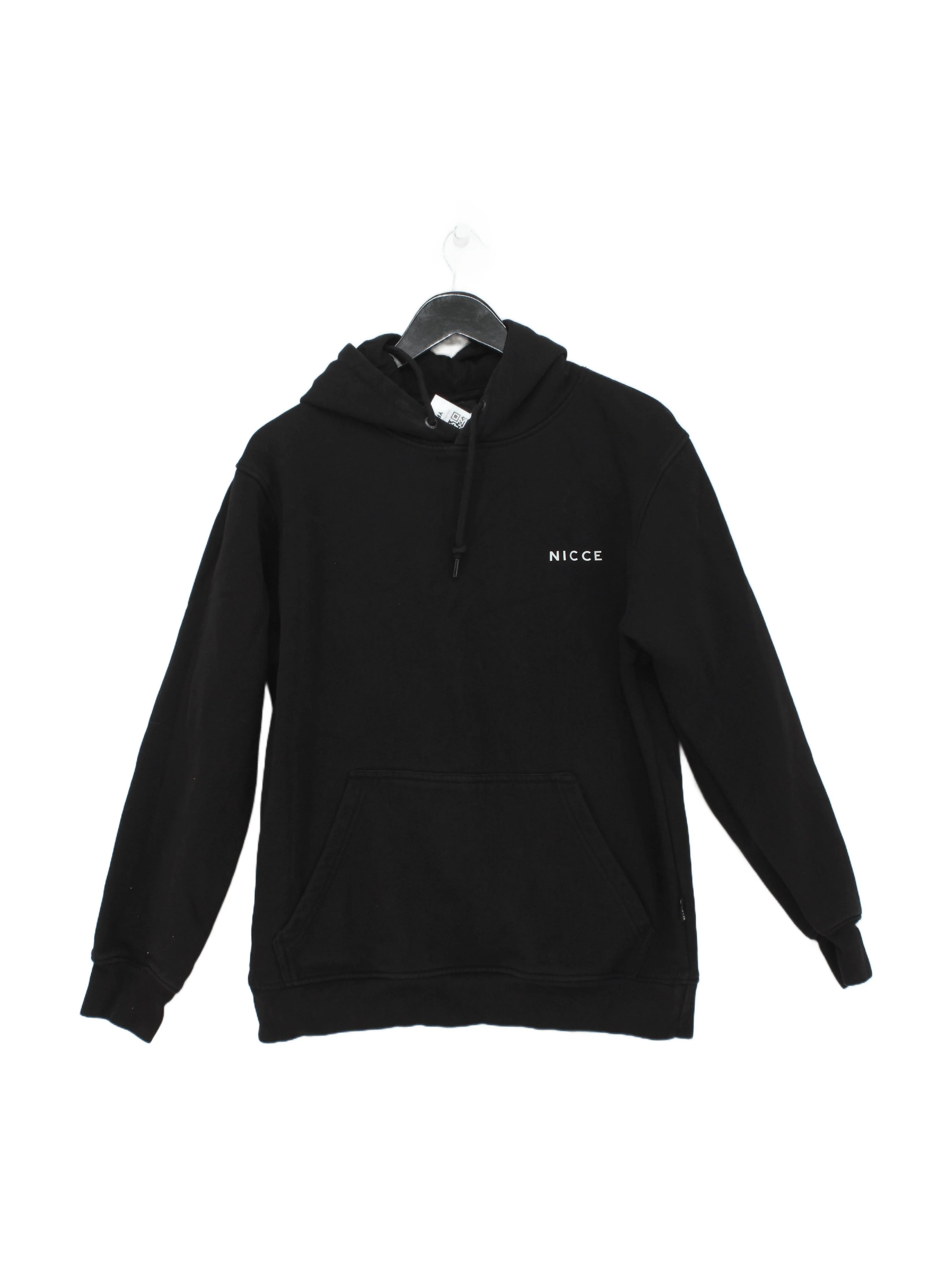 Nicce Men's Hoodie S Black Cotton with Polyester Pullover