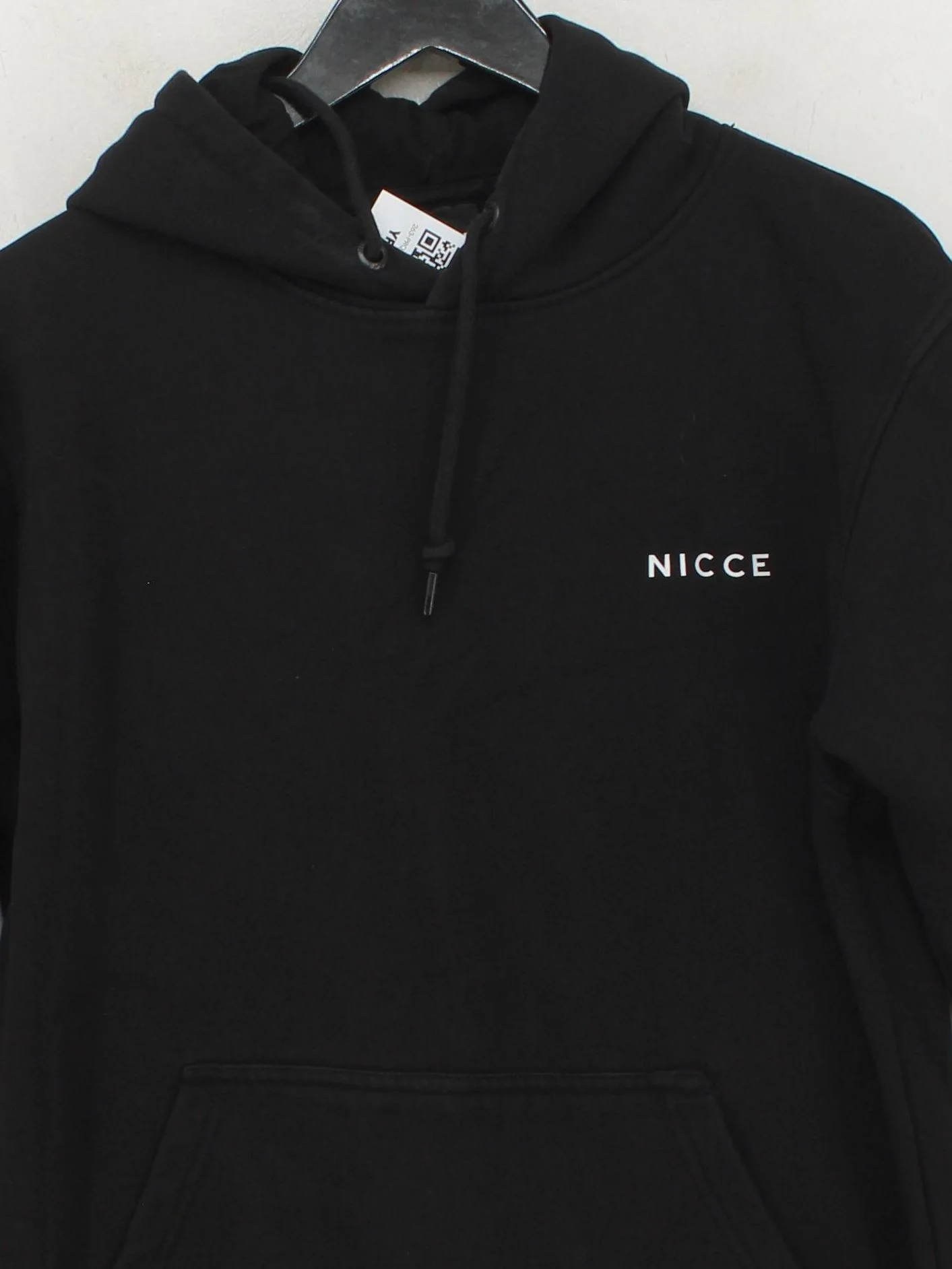 Nicce Men's Hoodie S Black Cotton with Polyester Pullover - Image 3