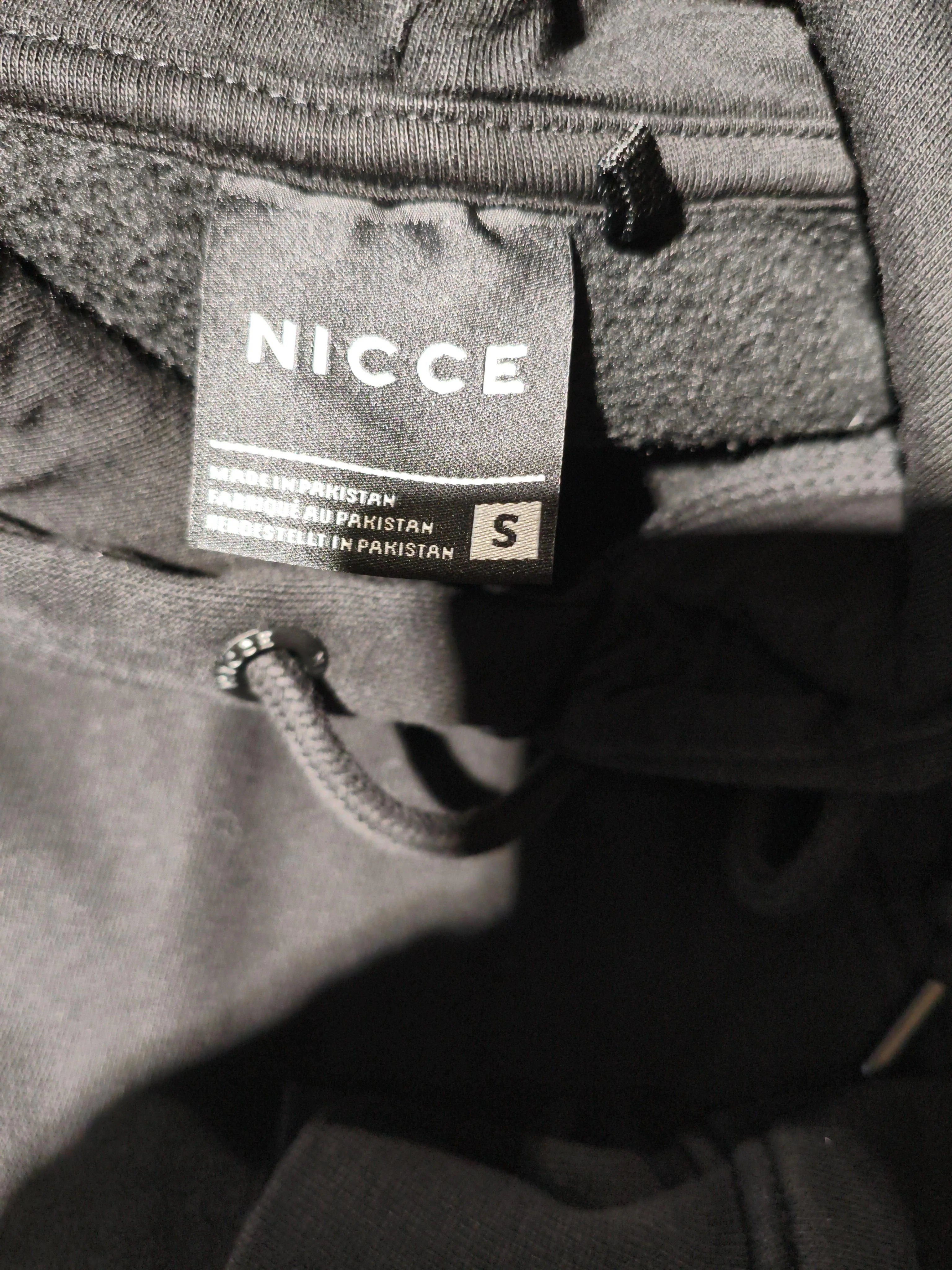 Nicce Men's Hoodie S Black Cotton with Polyester Pullover - Image 6