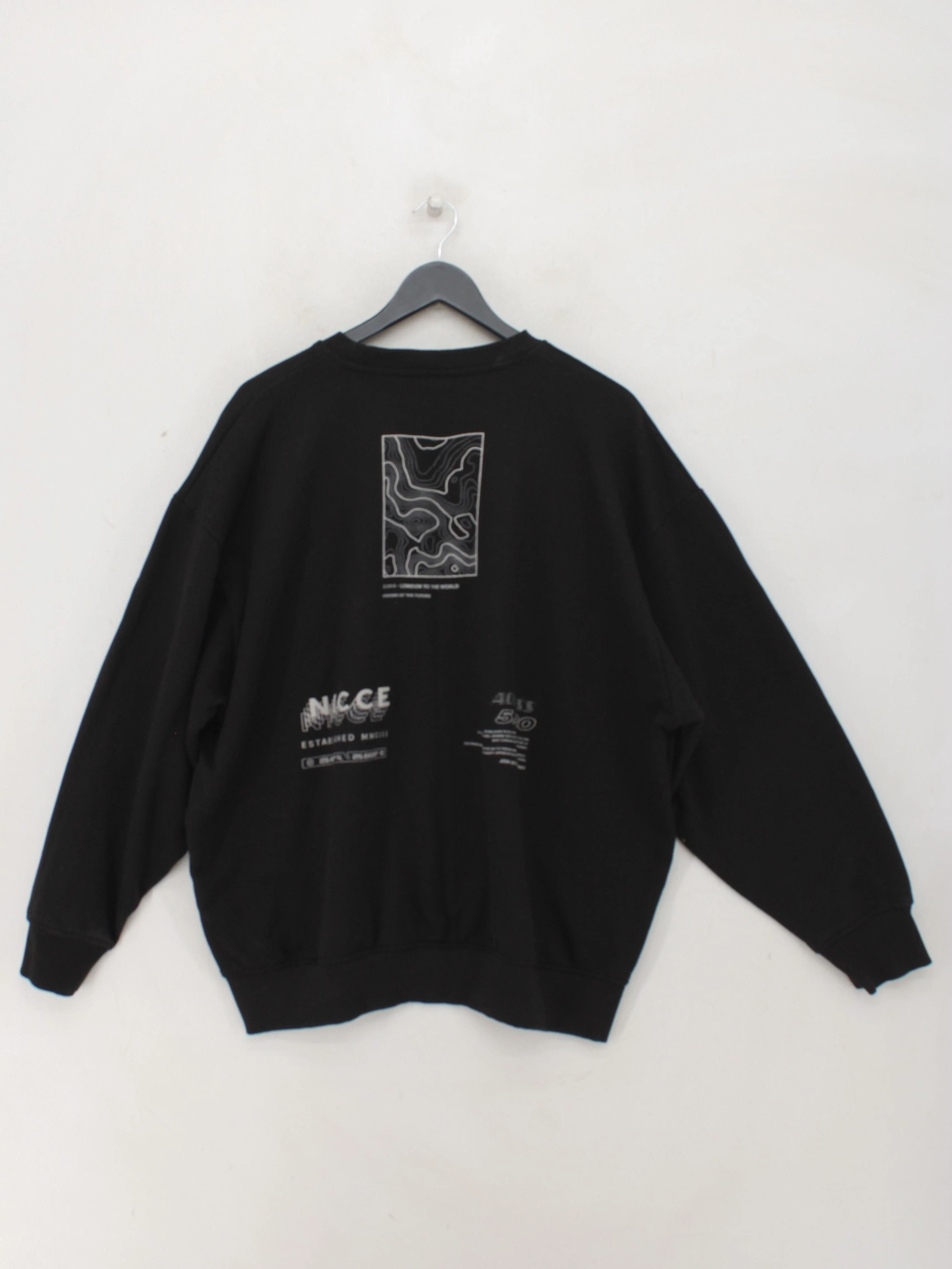 Nicce Men's Hoodie XXL Black Graphic Cotton with Polyester Pullover - Image 2
