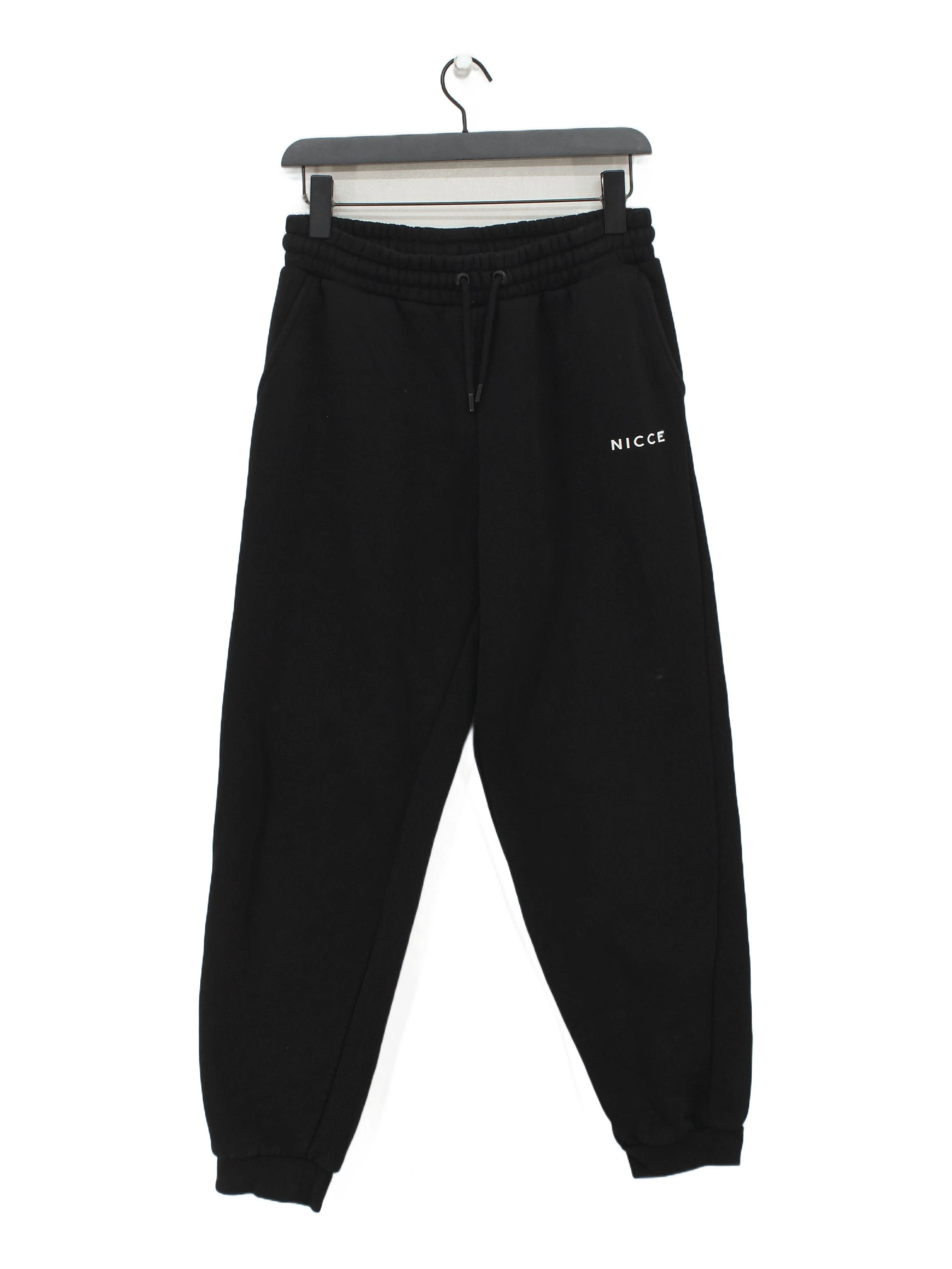 Nicce Men's Sports Bottoms S Black Cotton with Polyester Sweatpants