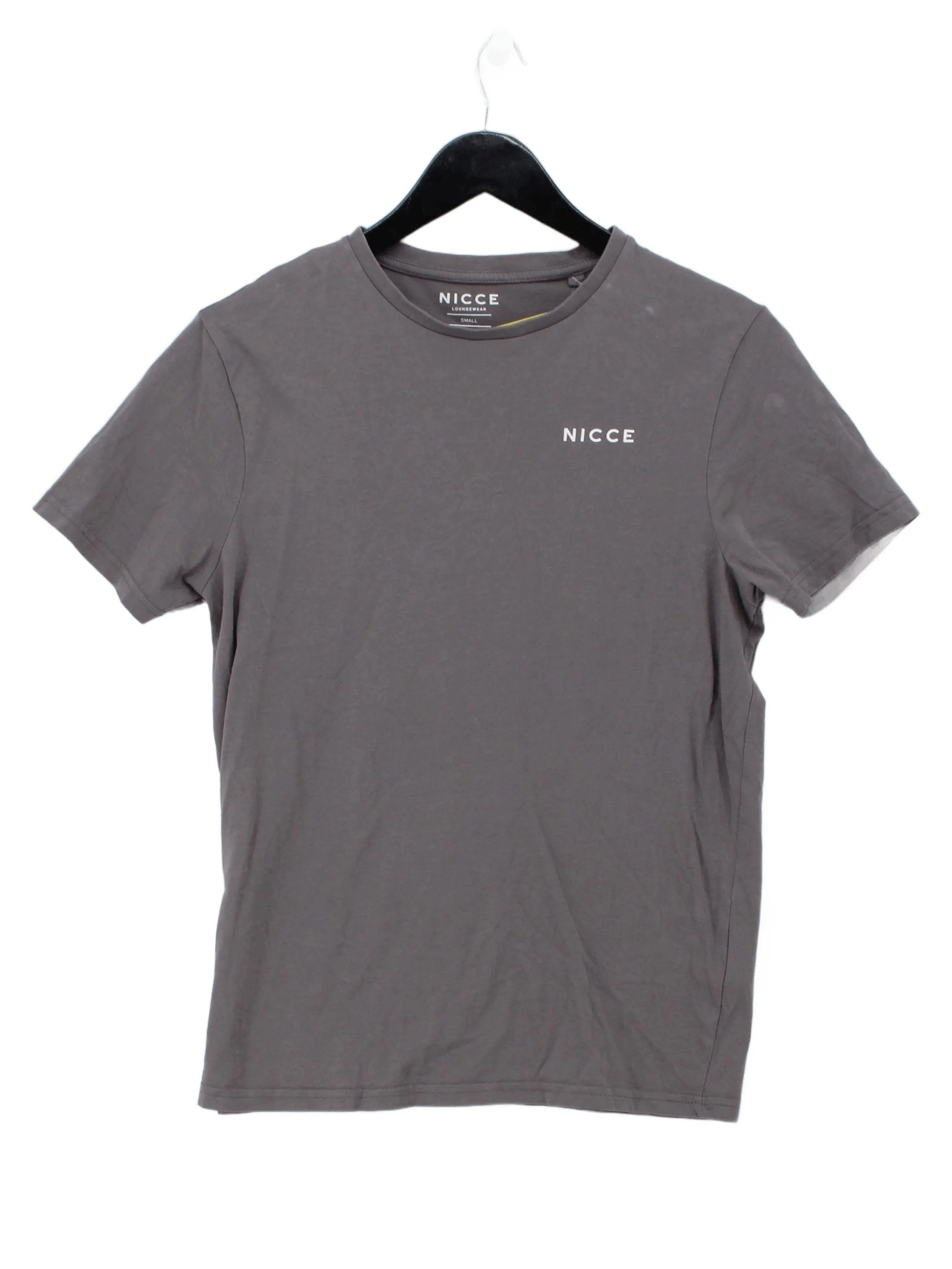 Nicce Men's T-Shirt S Grey 100% Cotton Basic