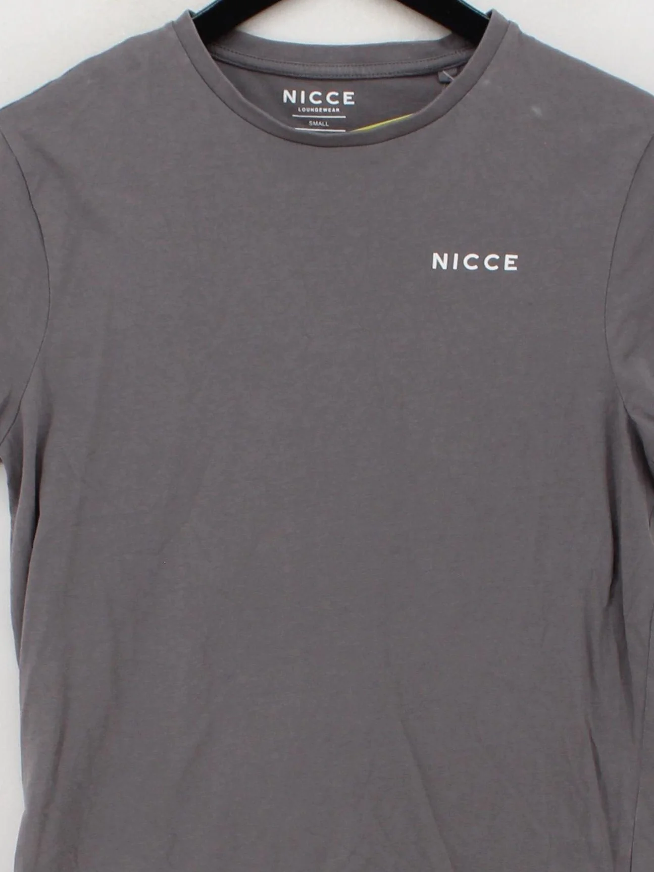 Nicce Men's T-Shirt S Grey 100% Cotton Basic - Image 3
