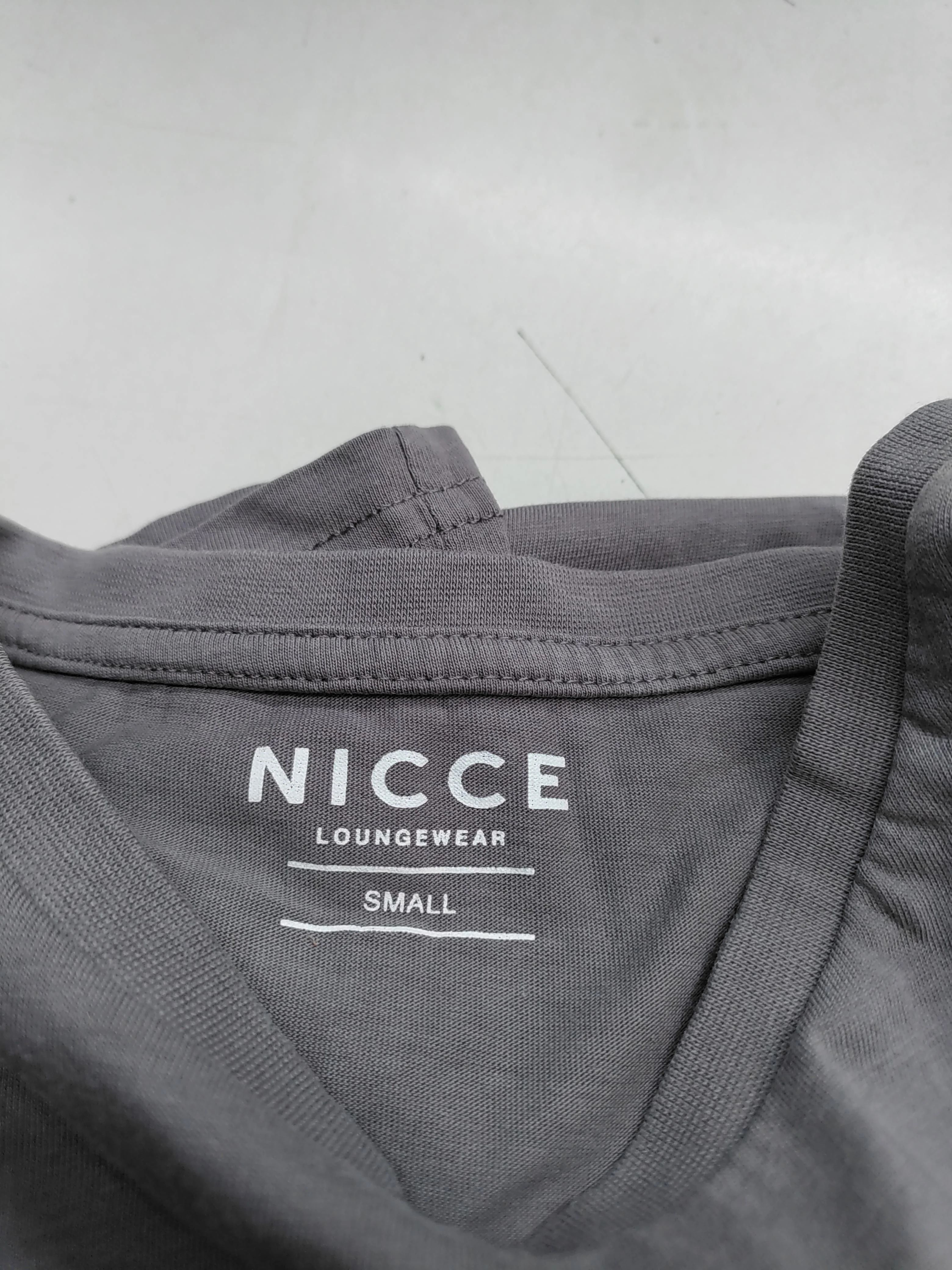 Nicce Men's T-Shirt S Grey 100% Cotton Basic - Image 6