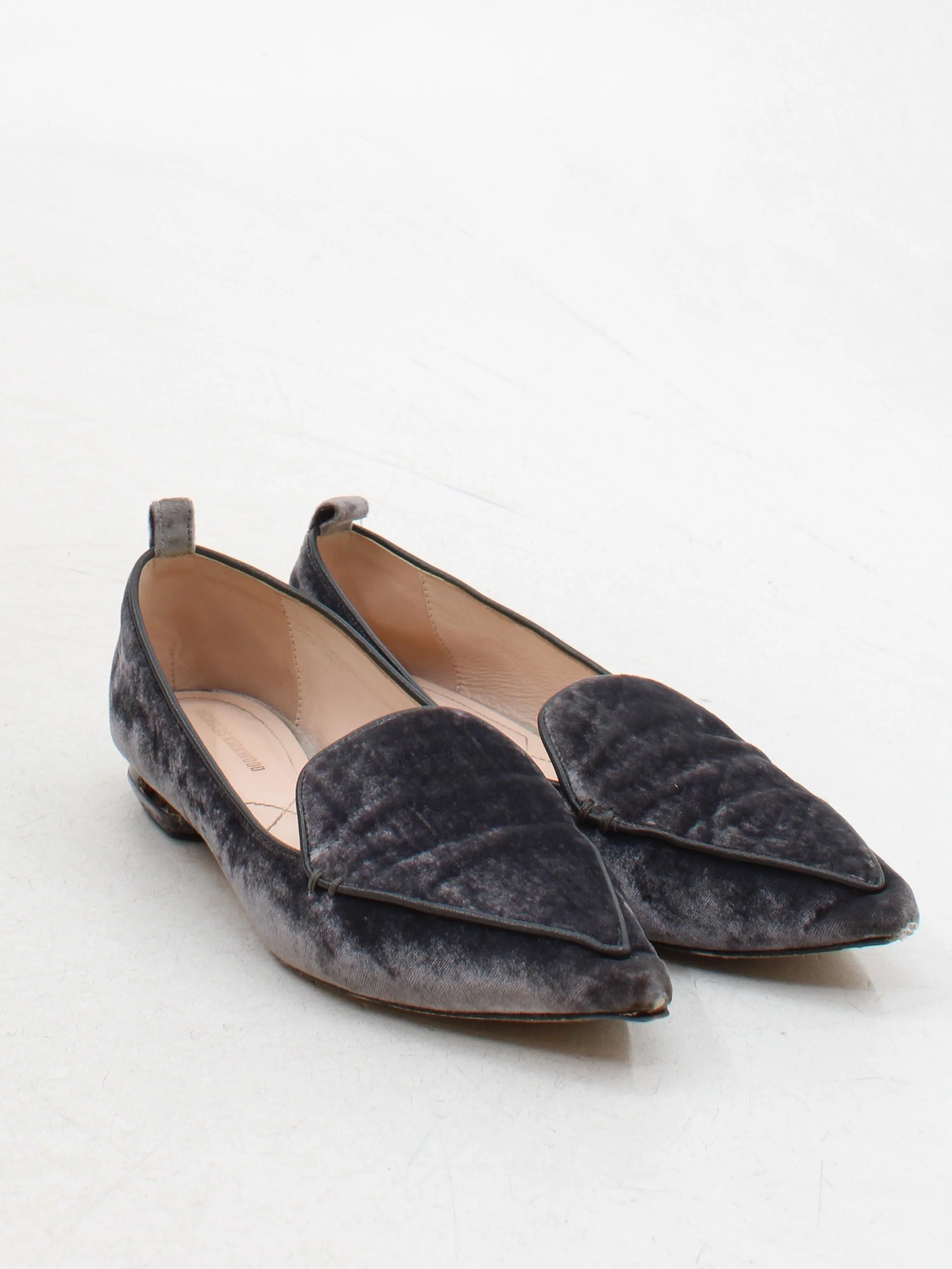 Nicholas Kirkwood Women's Flat Shoes UK 5 Grey 100% Other Loafer - Image 4