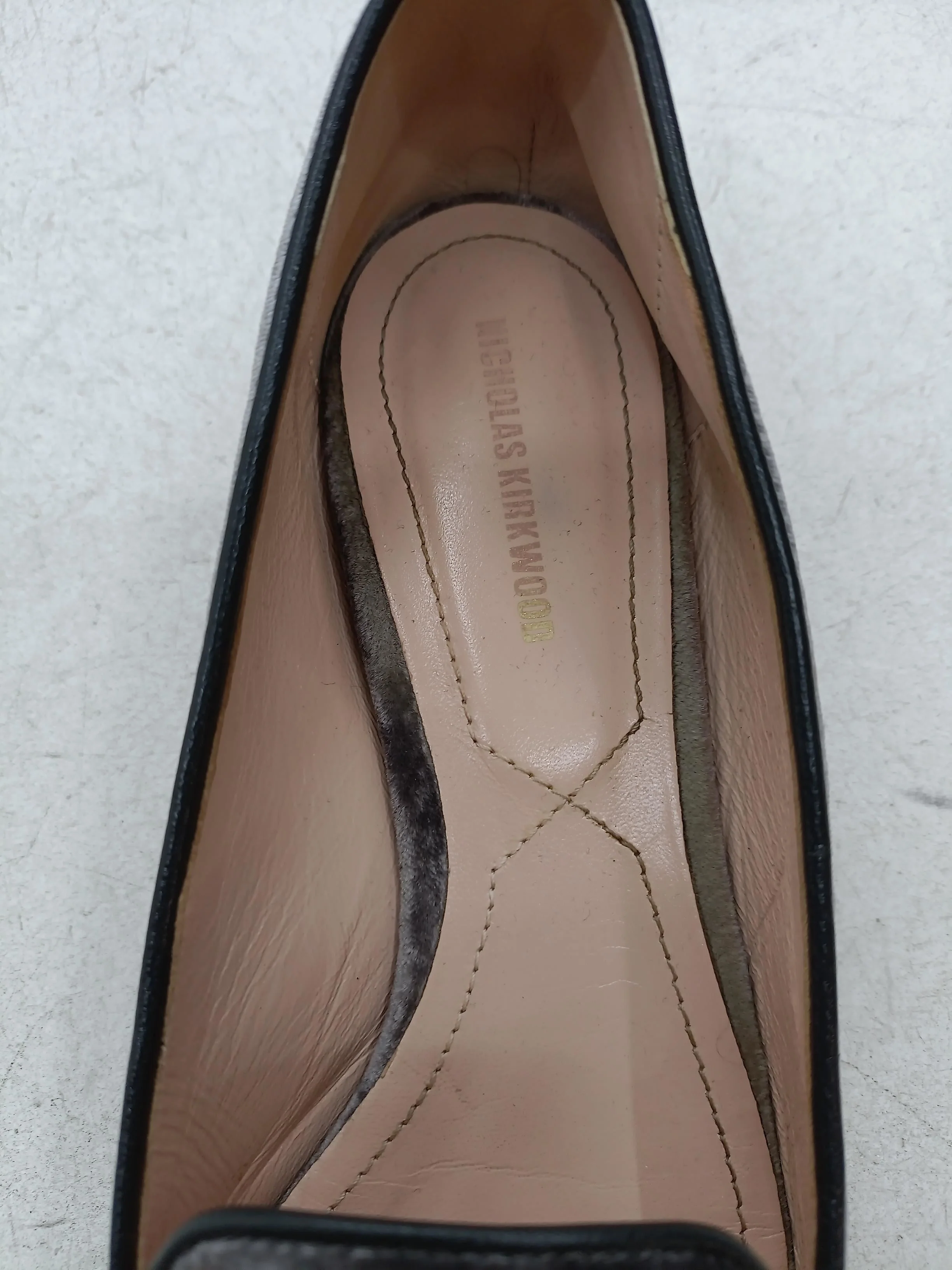Nicholas Kirkwood Women's Flat Shoes UK 5 Grey 100% Other Loafer - Image 6
