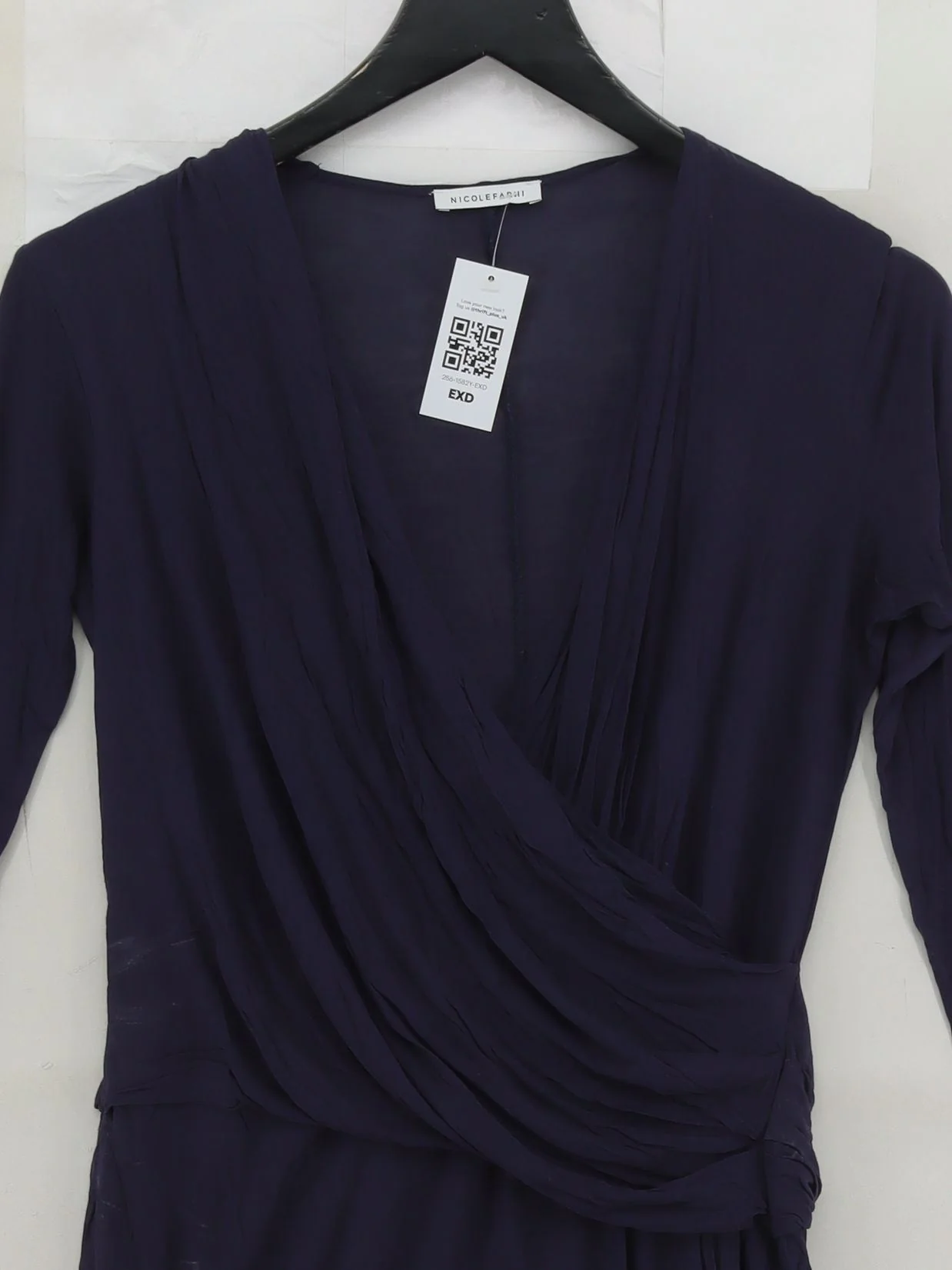 Nicole Farhi A-Line Mini Dress UK8 in Blue - Image 3