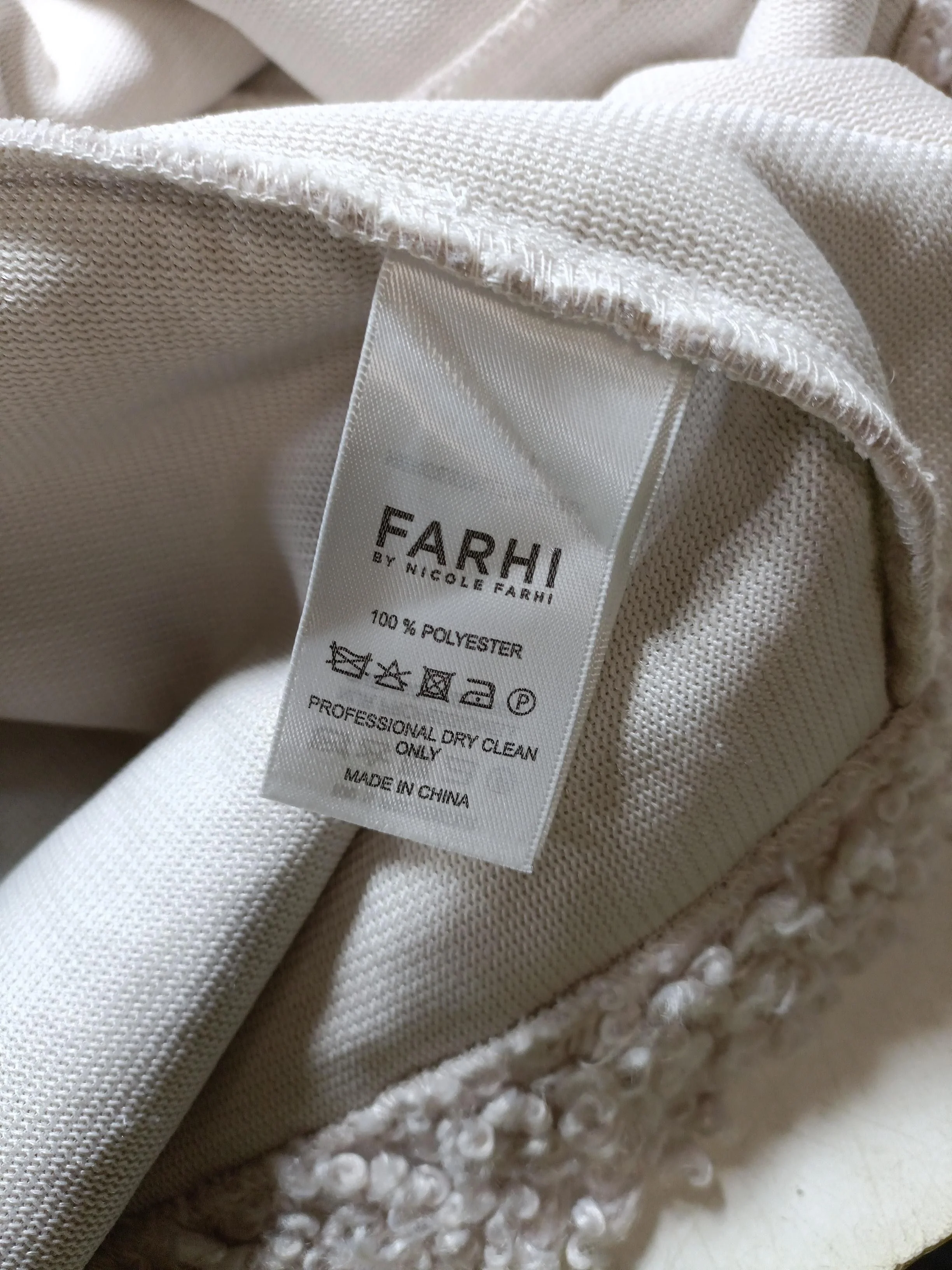 Nicole Farhi Women's Coat S Cream 100% Polyester Puffer Jacket - Image 6