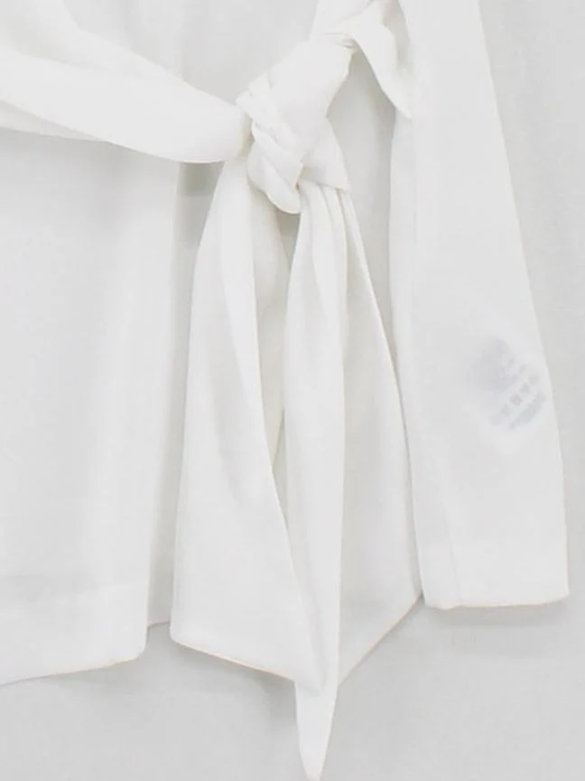 Nicole Farhi Women's Top UK 14 White 100% Polyester Sleeveless Round Neck Basic - Image 4