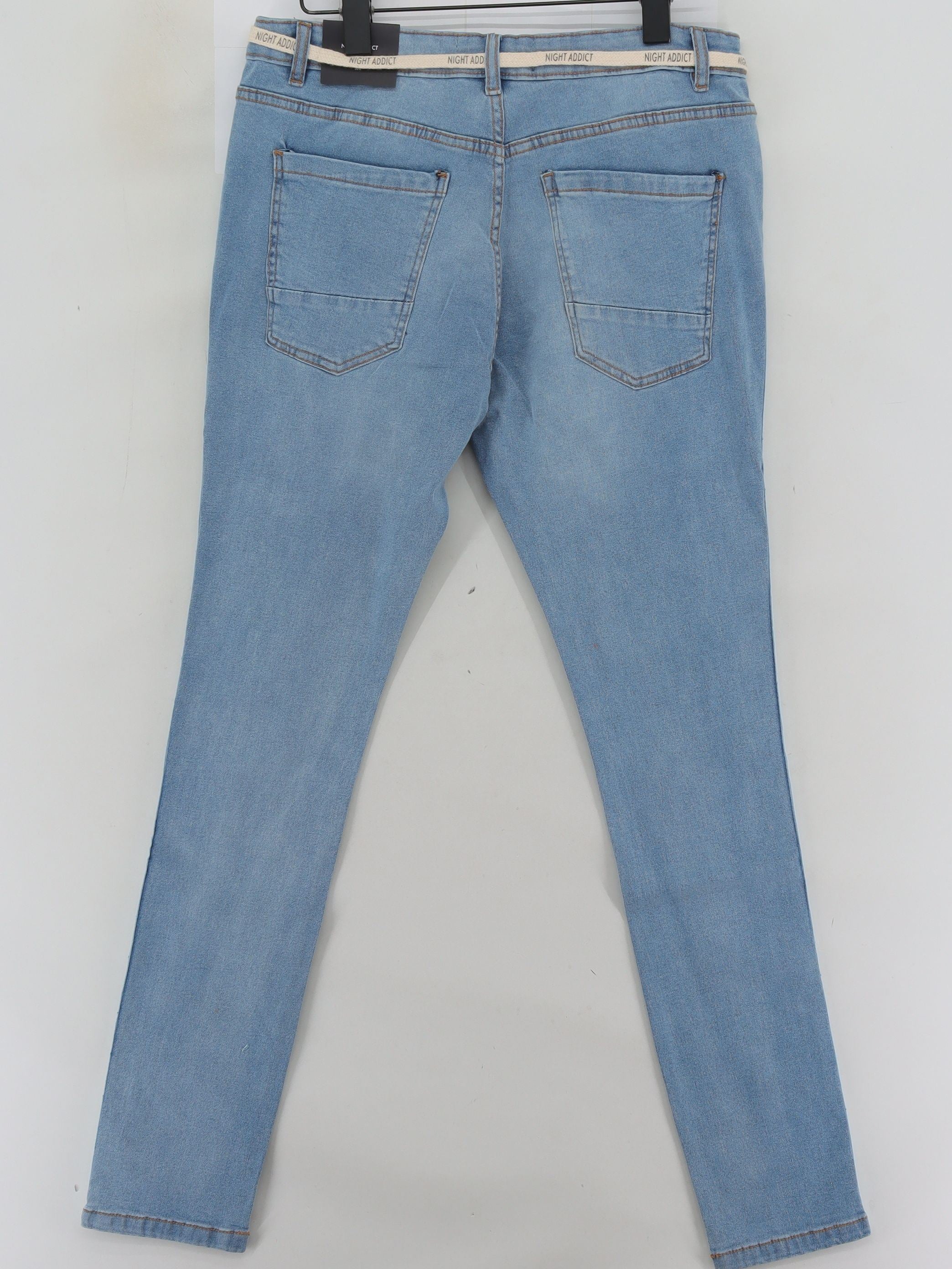 Night Addict Men's Jeans W 32 in Blue Cotton with Elastane Skinny New with tags - Image 2