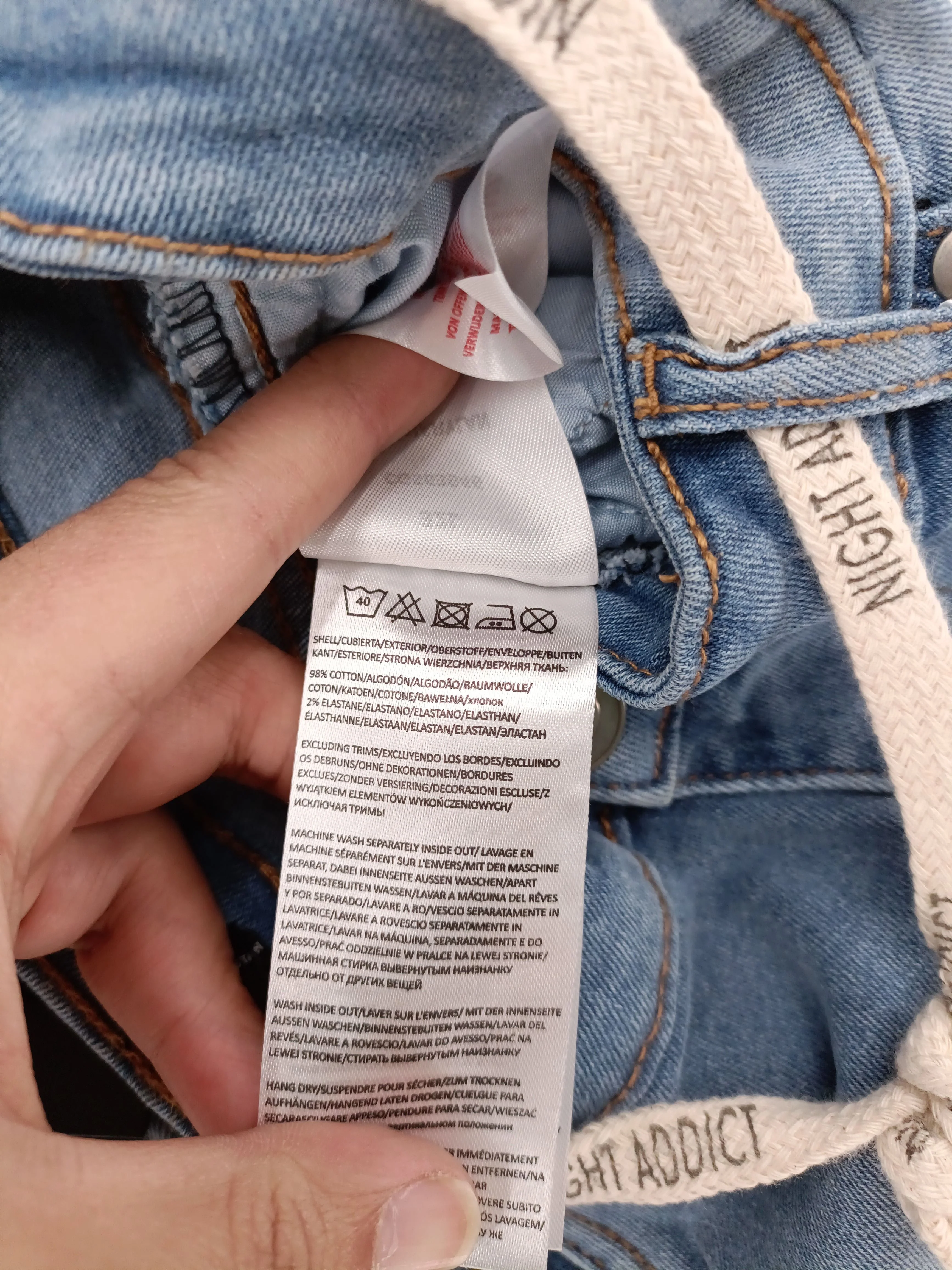 Night Addict Men's Jeans W 32 in Blue Cotton with Elastane Skinny New with tags - Image 6