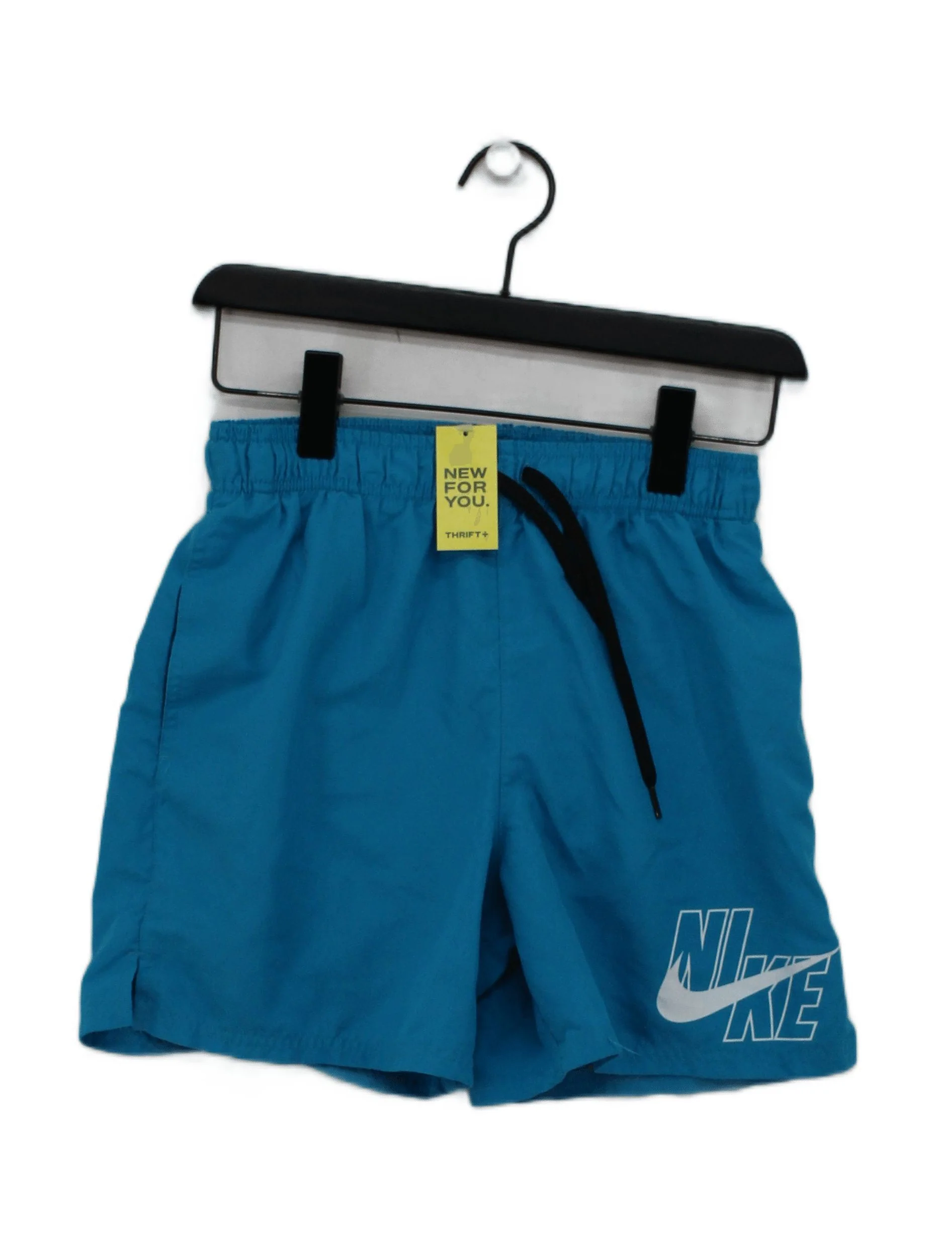 Nike athletic swim trunks in blue