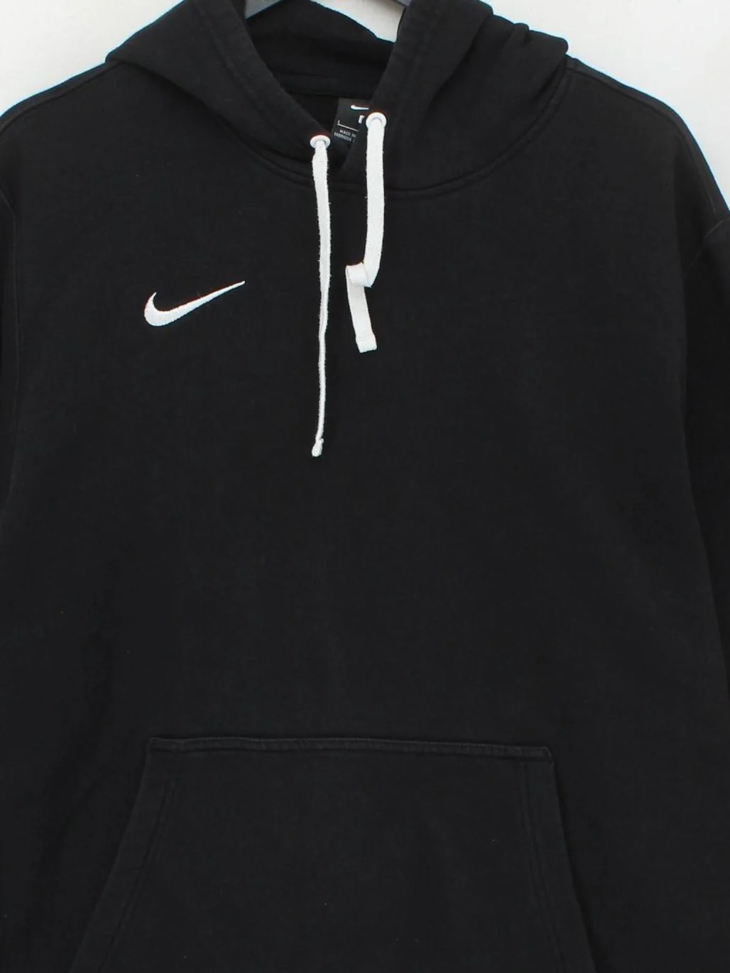 Nike Men's Hoodie L Black Cotton with Polyester Pullover - Image 3
