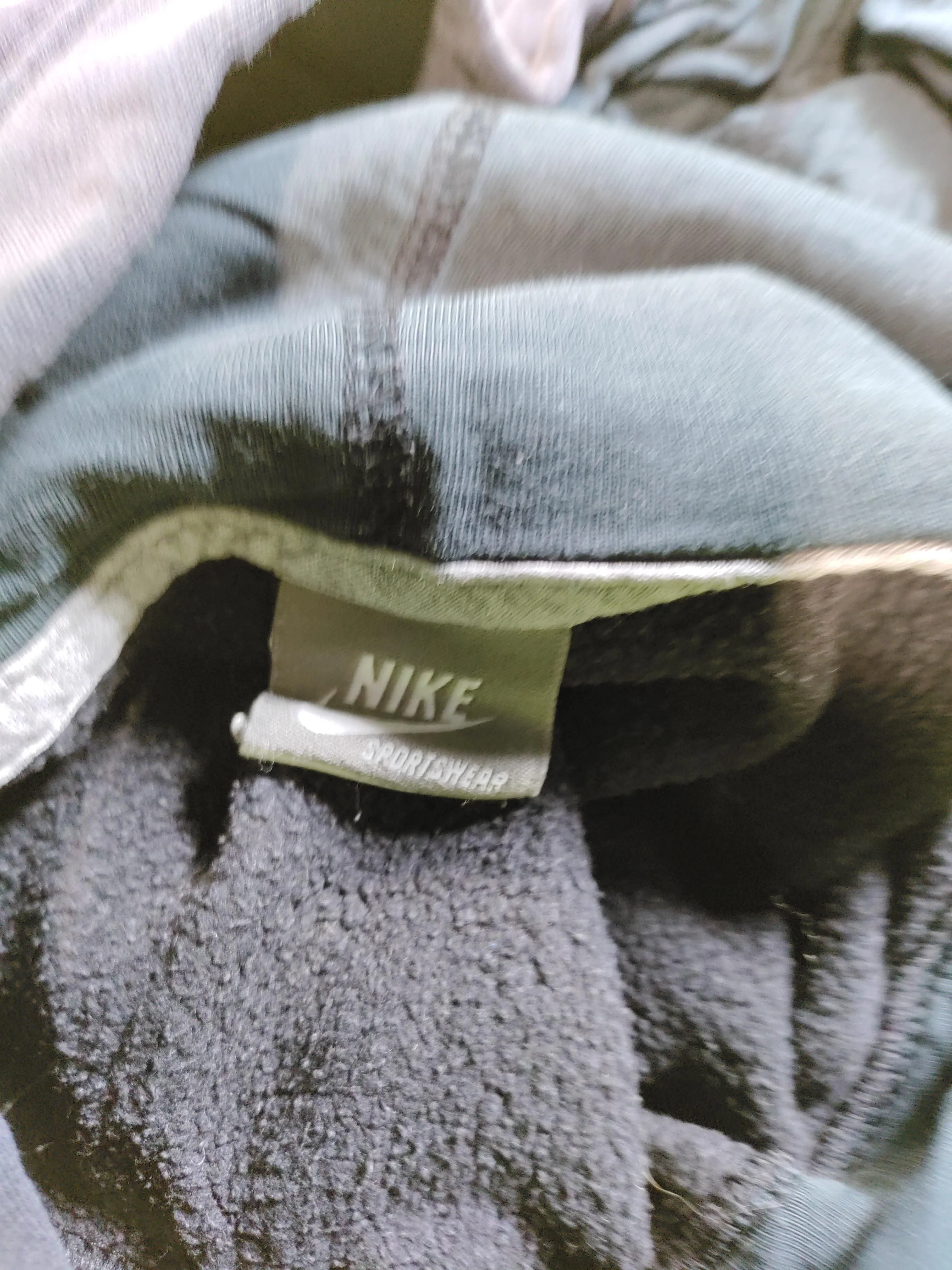 Nike Men's Hoodie L Black Cotton with Polyester Pullover - Image 8