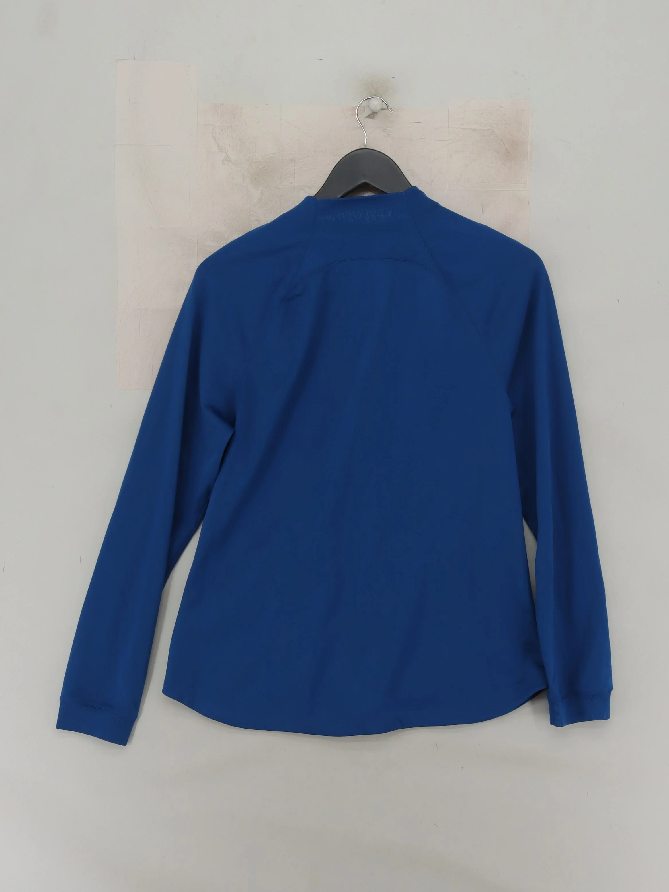 Nike Men's Hoodie L Blue 100% Polyester Full Zip - Image 2