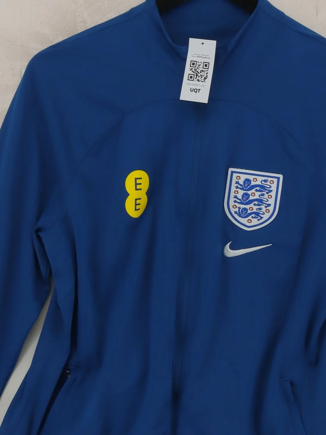 Nike Men's Hoodie L Blue 100% Polyester Full Zip - Image 3