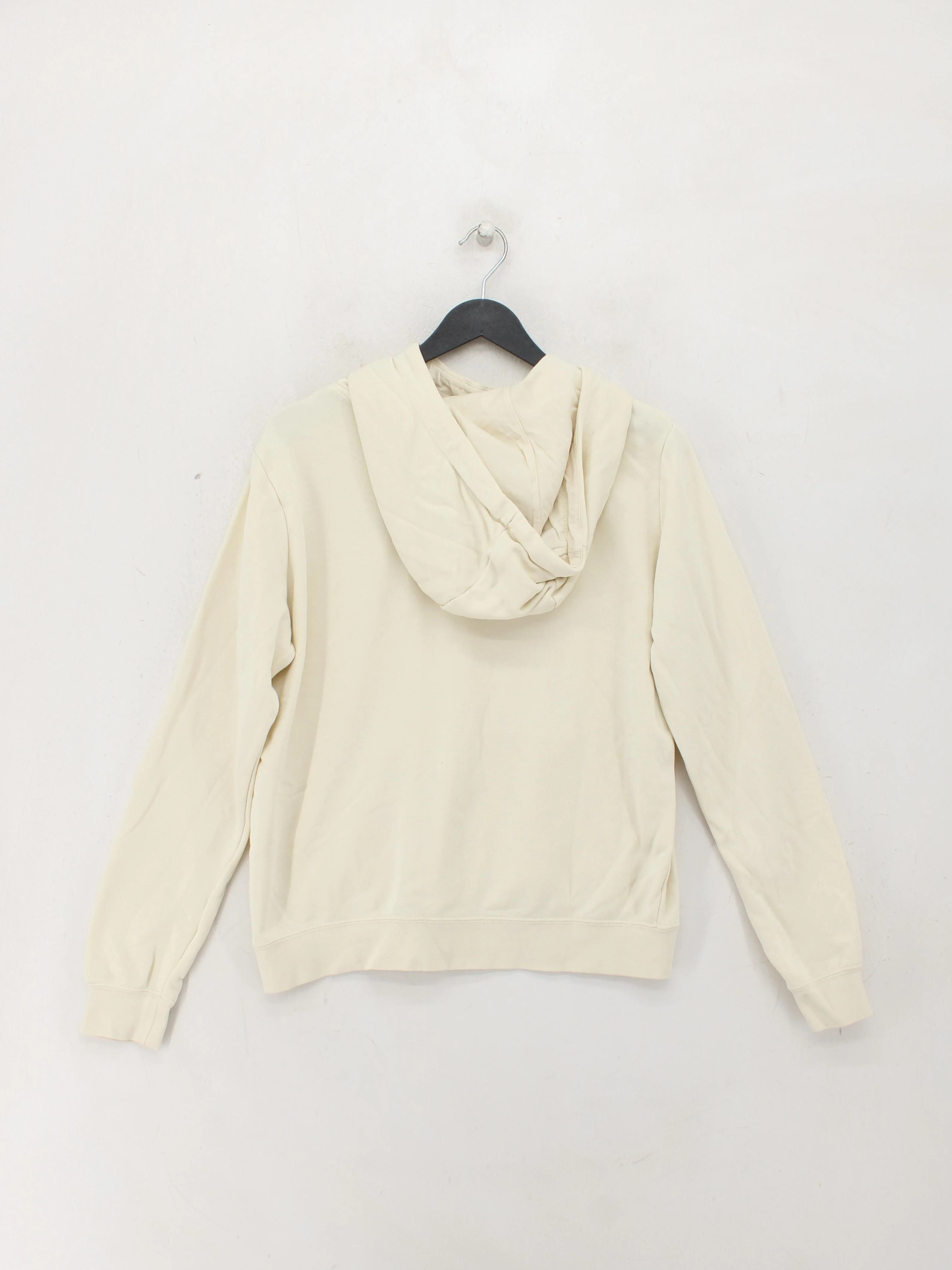 Nike Men's Hoodie L Cream 100% Cotton Pullover - Image 2