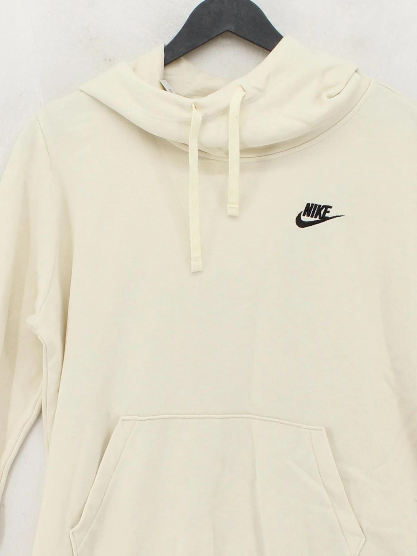 Nike Men's Hoodie L Cream 100% Cotton Pullover - Image 3